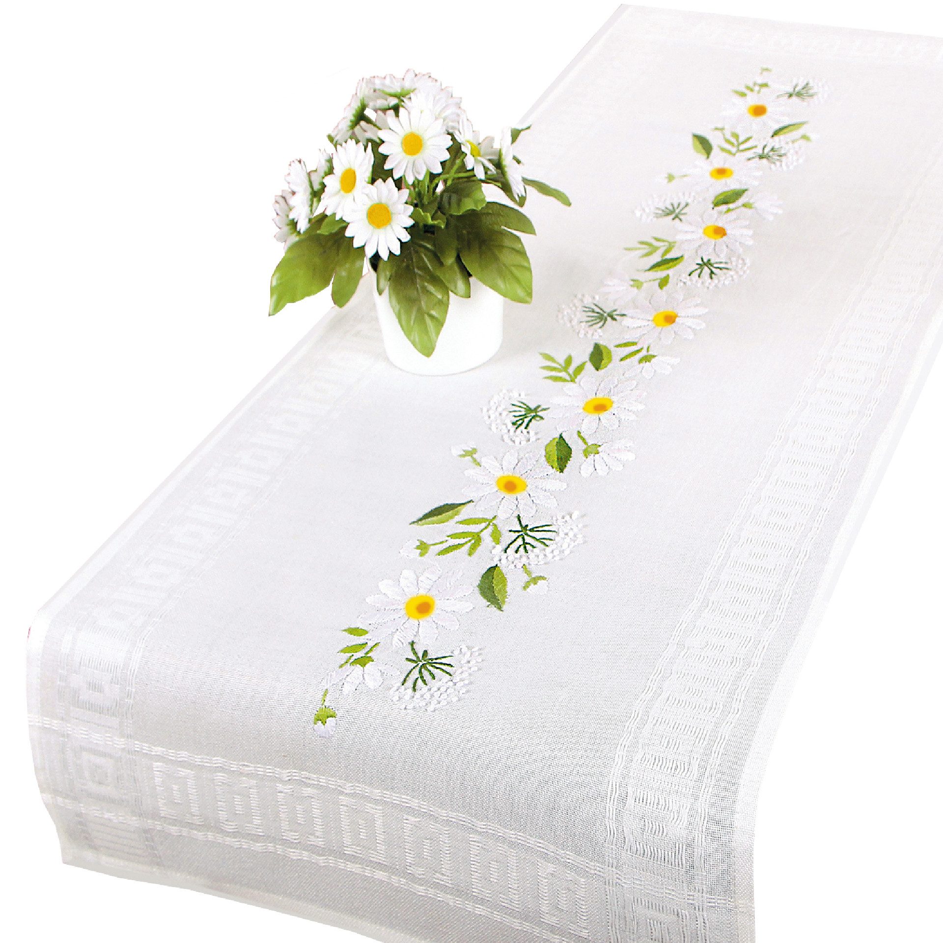 Delindo Lifestyle Kreativset Handarbeits-Tischläufer - Sticken im Spannstic günstig online kaufen