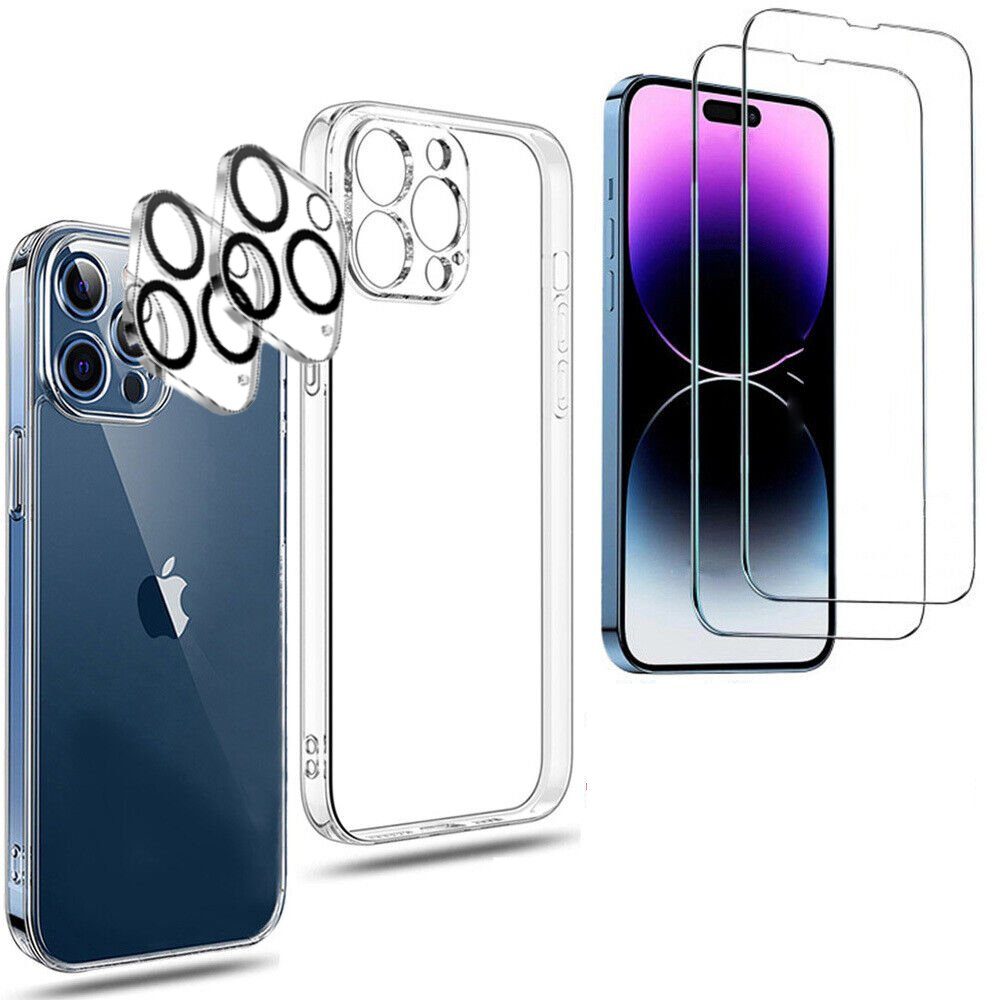 Baker 2 Stück Panzerglas für iPhone 15 14 13 12, Pro, Pro Max