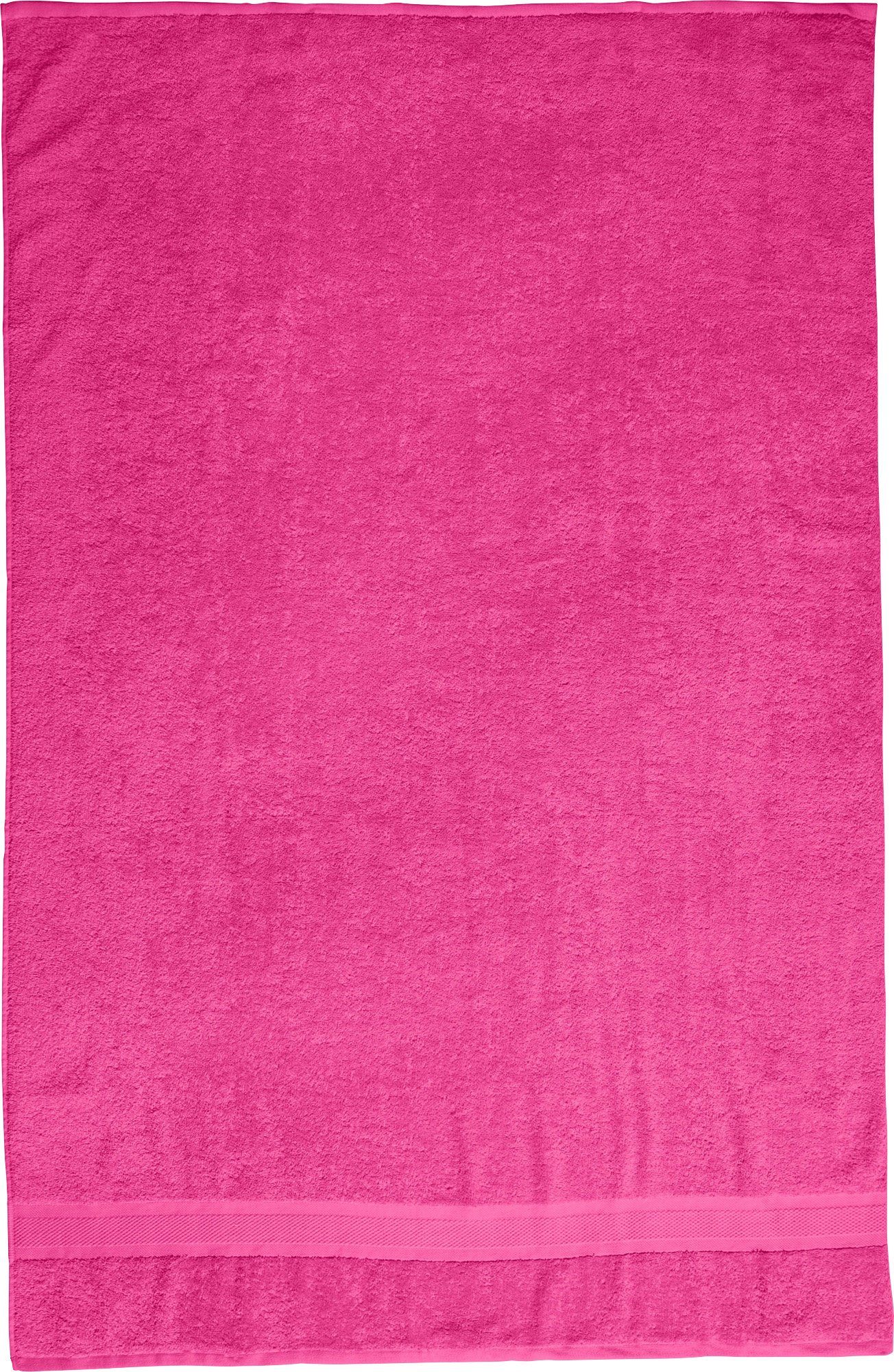 pink "Chicago", Badetuch Walk-Frottier Badetuch Frottier (1-St), Uni REDBEST