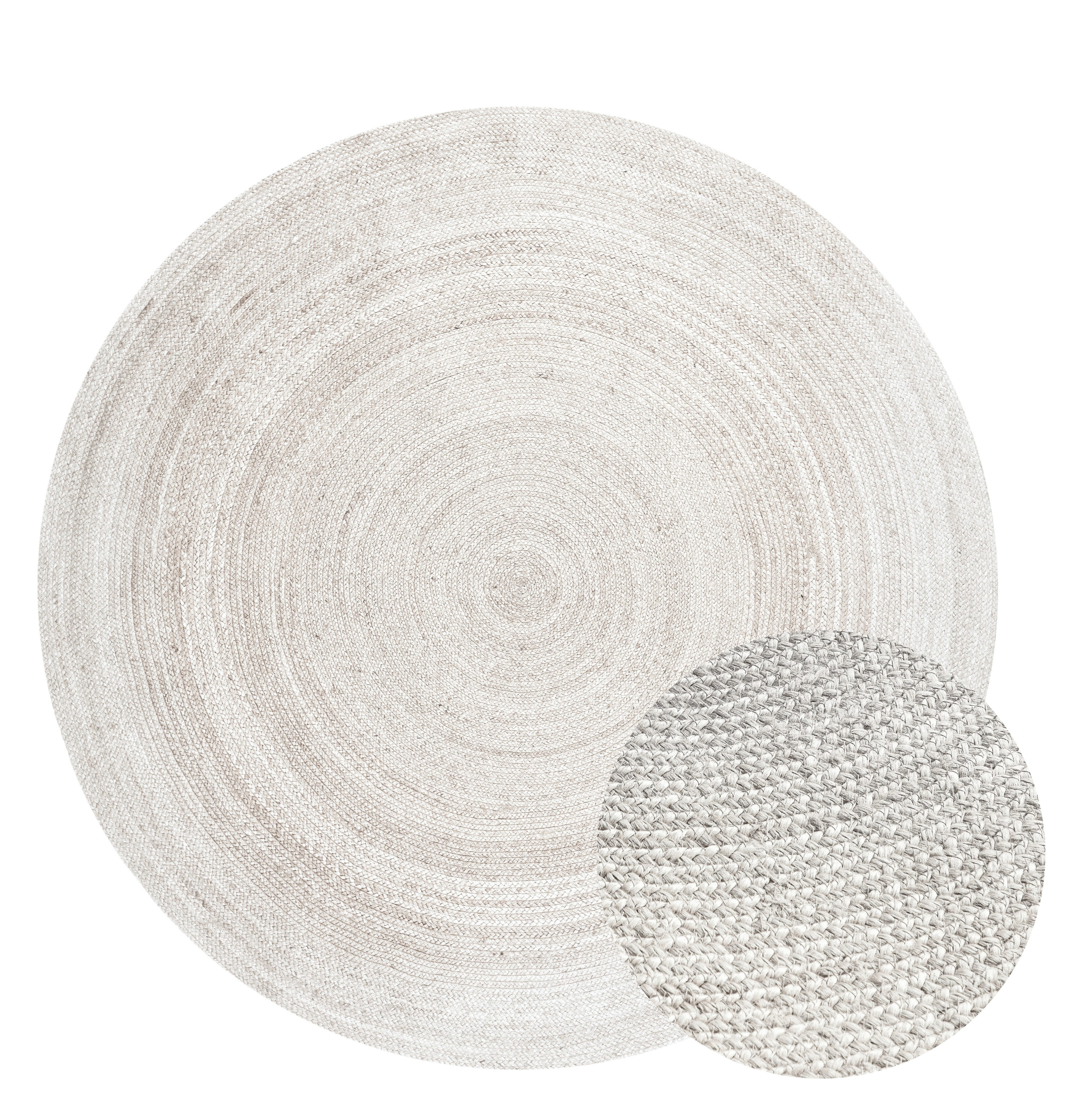 HANSE Home Teppich Rangpur Juteteppich, auch in oval, rund, Höhe: 10 mm, Handgewebt, 100% Jute, Natur, Wohnzimmer, Flur, Boho, Skandi