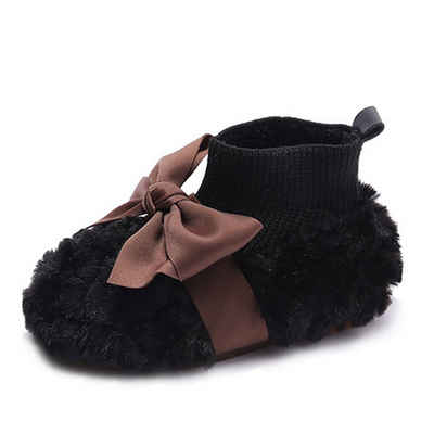 Daisred Mädchen Baumwolle Winter lässig Socken Schuhe Krabbelschuh