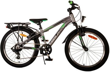 TPFSports Kinderfahrrad Volare Cross 20 Zoll mit Rücktritt und Handbremse, 6 Gang, (Jungsfahrrad - Jungen Kinderrad - 6 Gänge - Sicherheitsgriffe), Kinderfahrrad 20 Zoll - Jugend Fahrrad - Kinder Jugend Fahrrad Grau