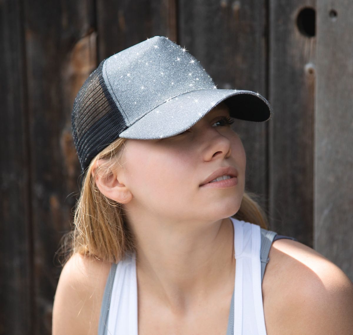 Result Headwear Trucker Cap Netzkappe New York Sparkle Cap