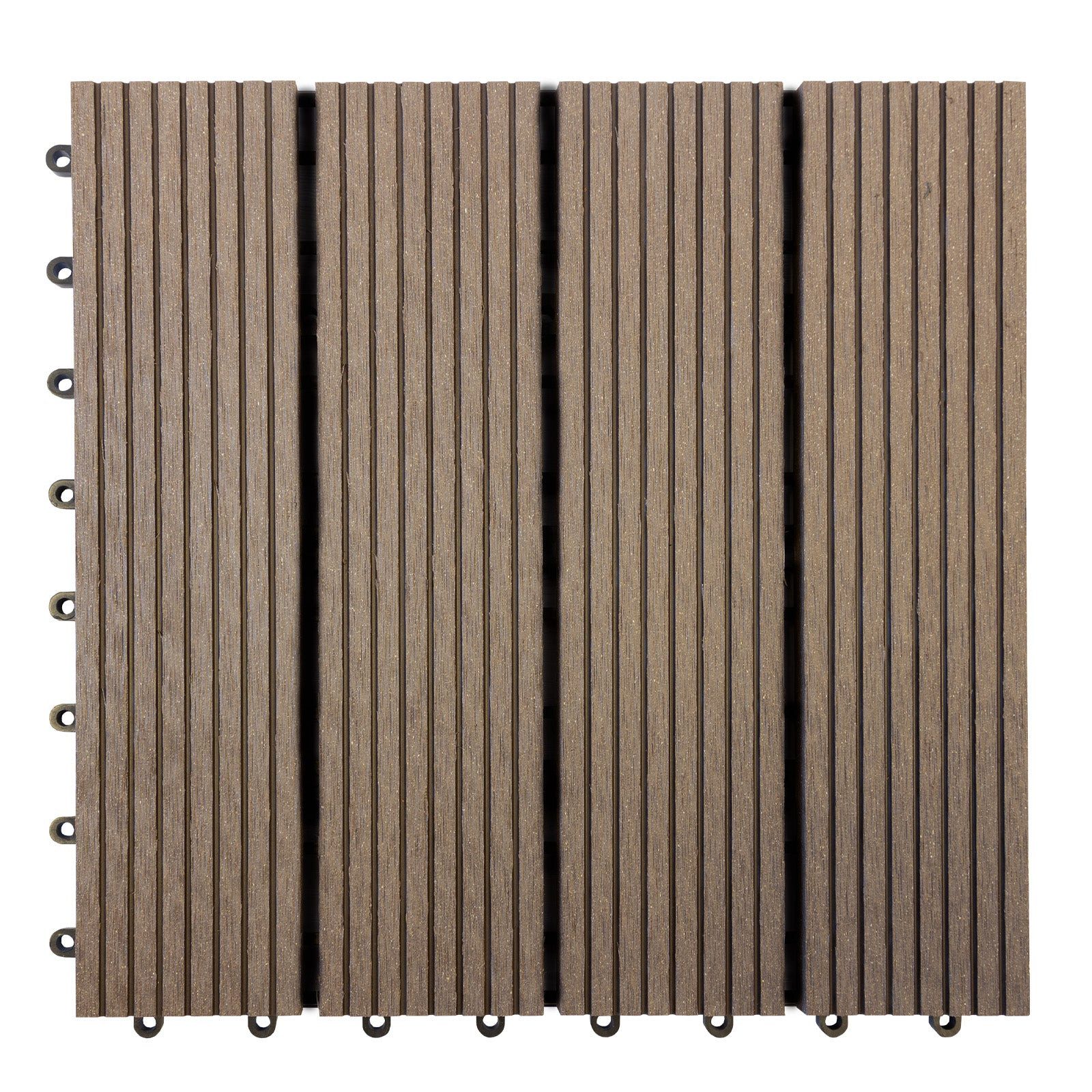 Karat Klickfliesen WPC Royal Dunkelbraun, 30x30 cm, Holzoptik, aus WPC, Stä günstig online kaufen