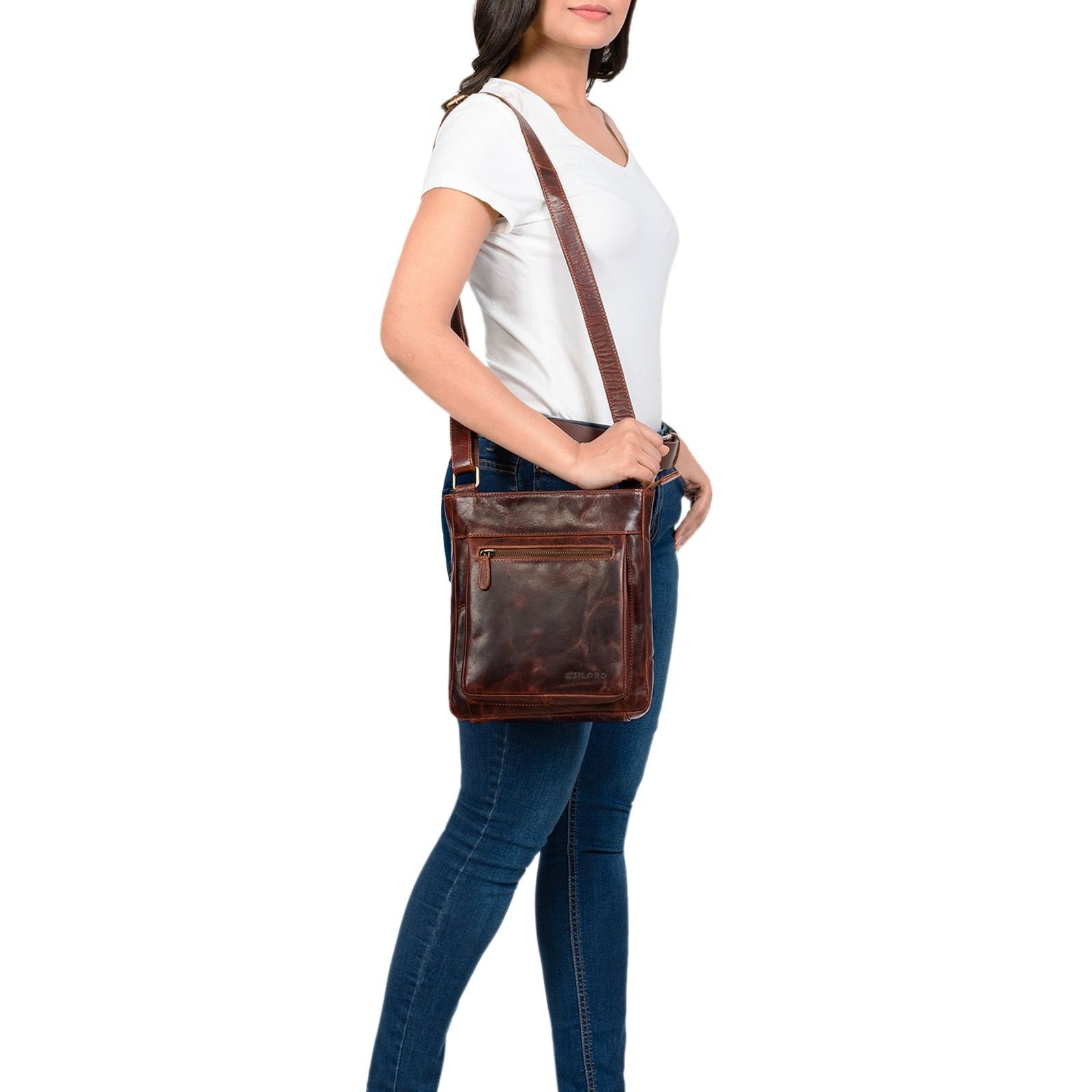STILORD Handtasche "Kaja" Vintage Ledertasche Damen günstig online kaufen