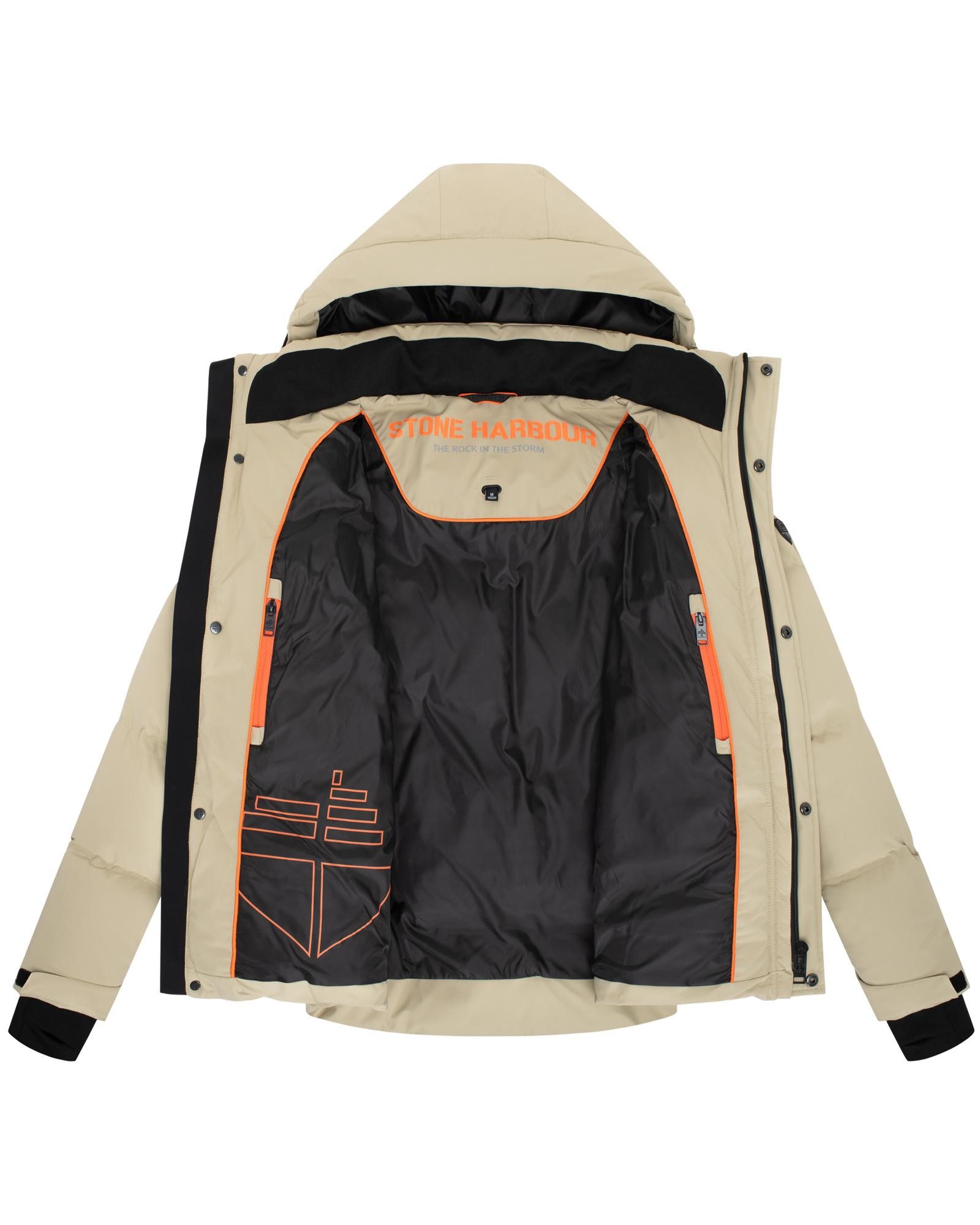 Stone Harbour Steppjacke Livianoo XX Herren Winterjacke mit (abnehmbarer) Kapuze