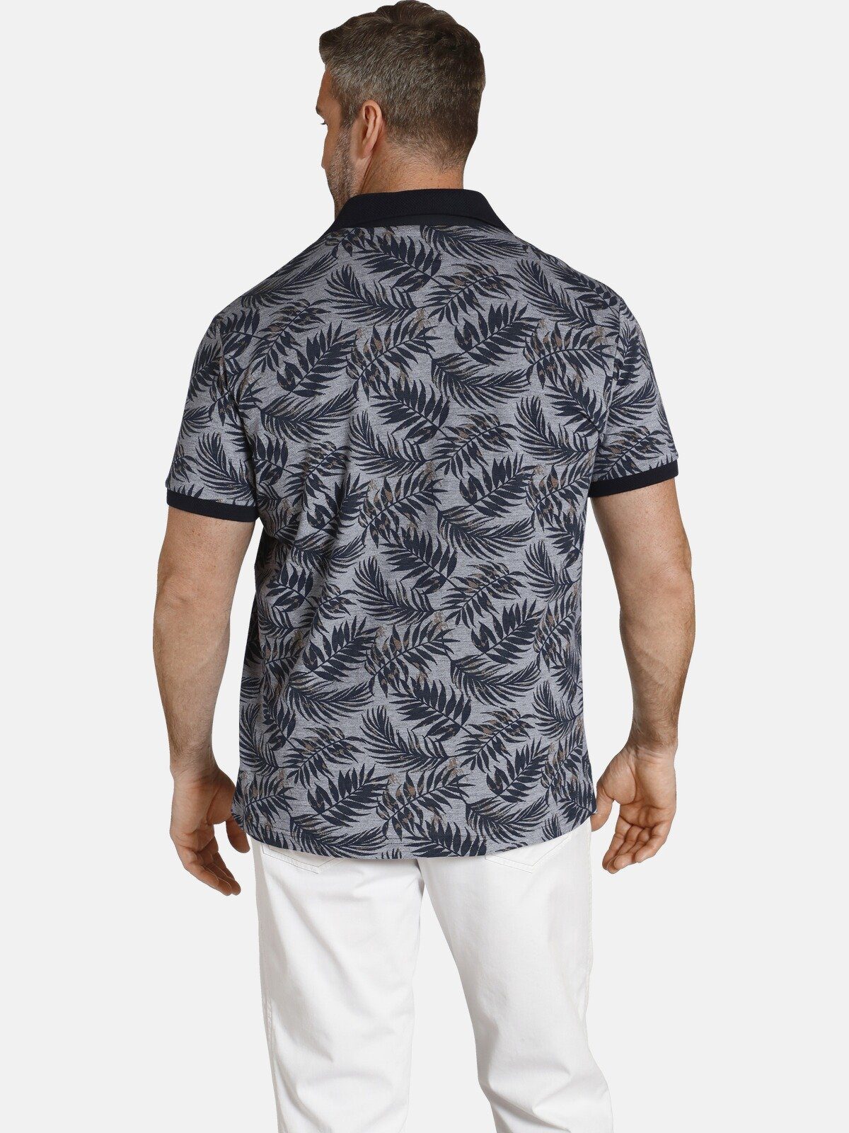 Charles Colby Poloshirt EARL ANGUS Blätterdruck günstig online kaufen