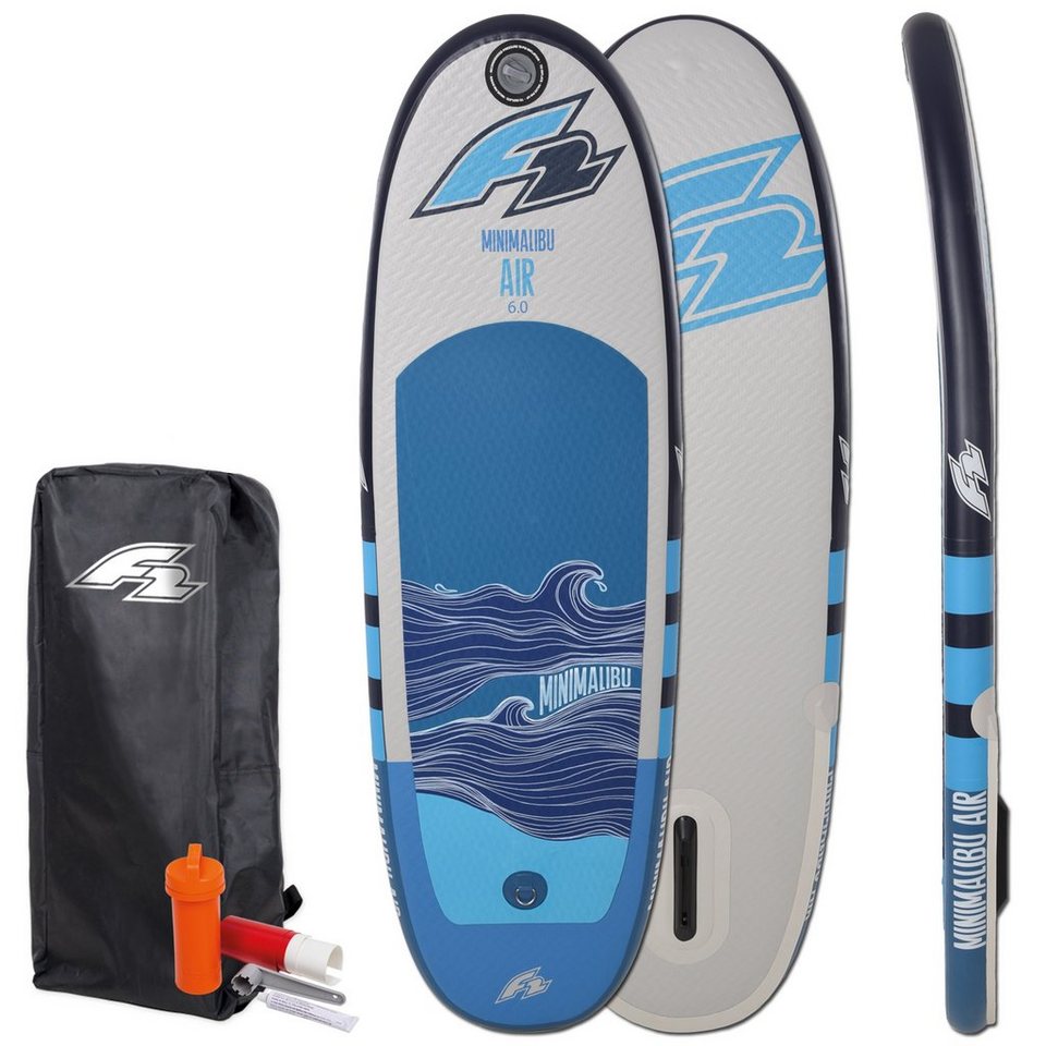 SUP-Board und Mit Inflatable F2 Reparatur-Kit Tasche, Mini Malibu, Finne), Air (Set, Paddel ohne Malibu 8\'\',