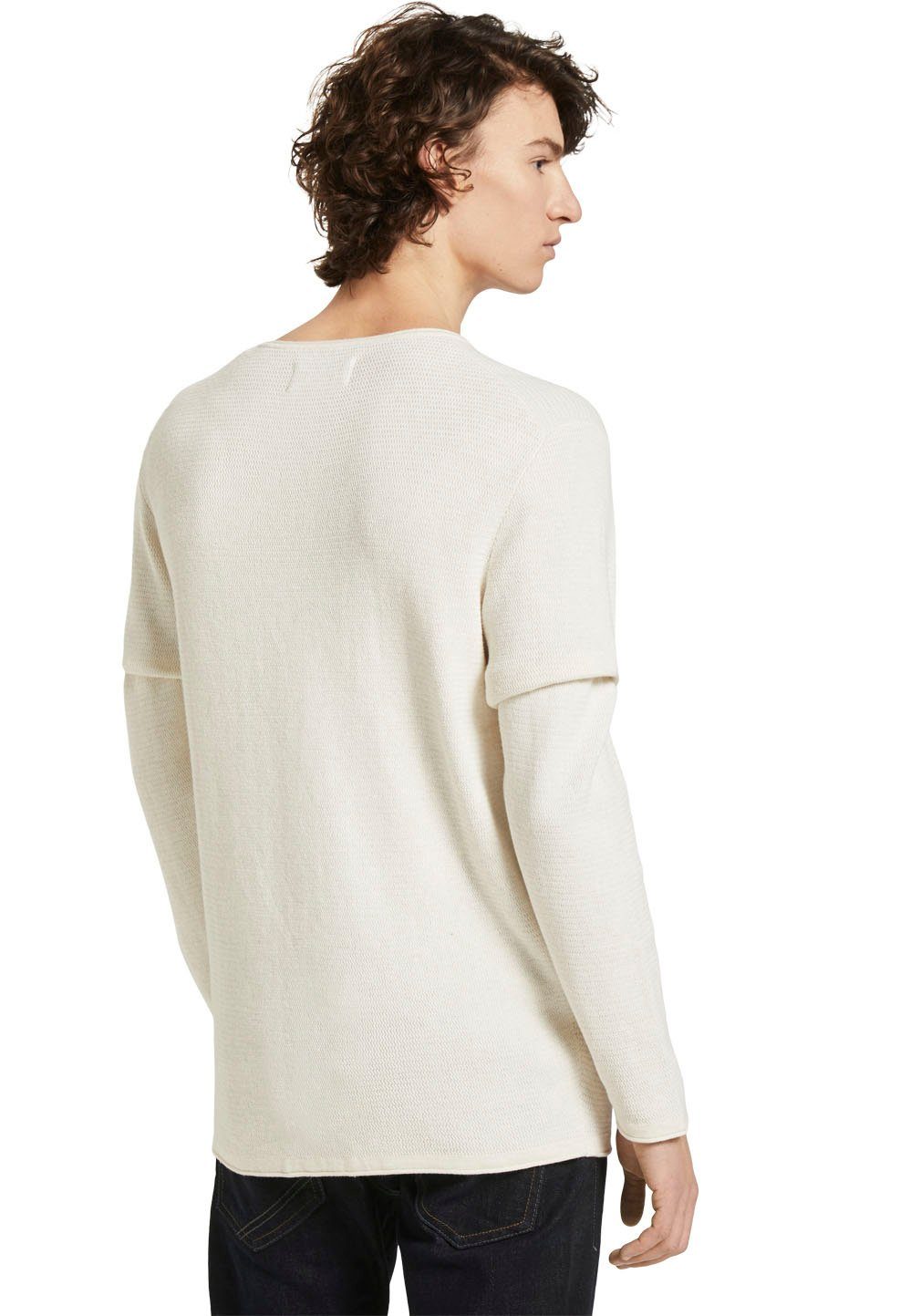 TOM TAILOR Denim Strickpullover mit dezenter Struktur günstig online kaufen