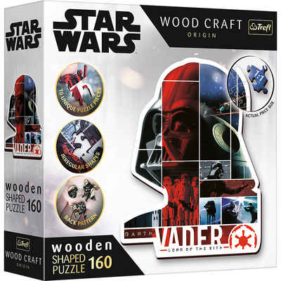 Trefl Puzzle Trefl 20190 Wood Craft Star Wars Darth Vader, 160 Puzzleteile, Made in Europe