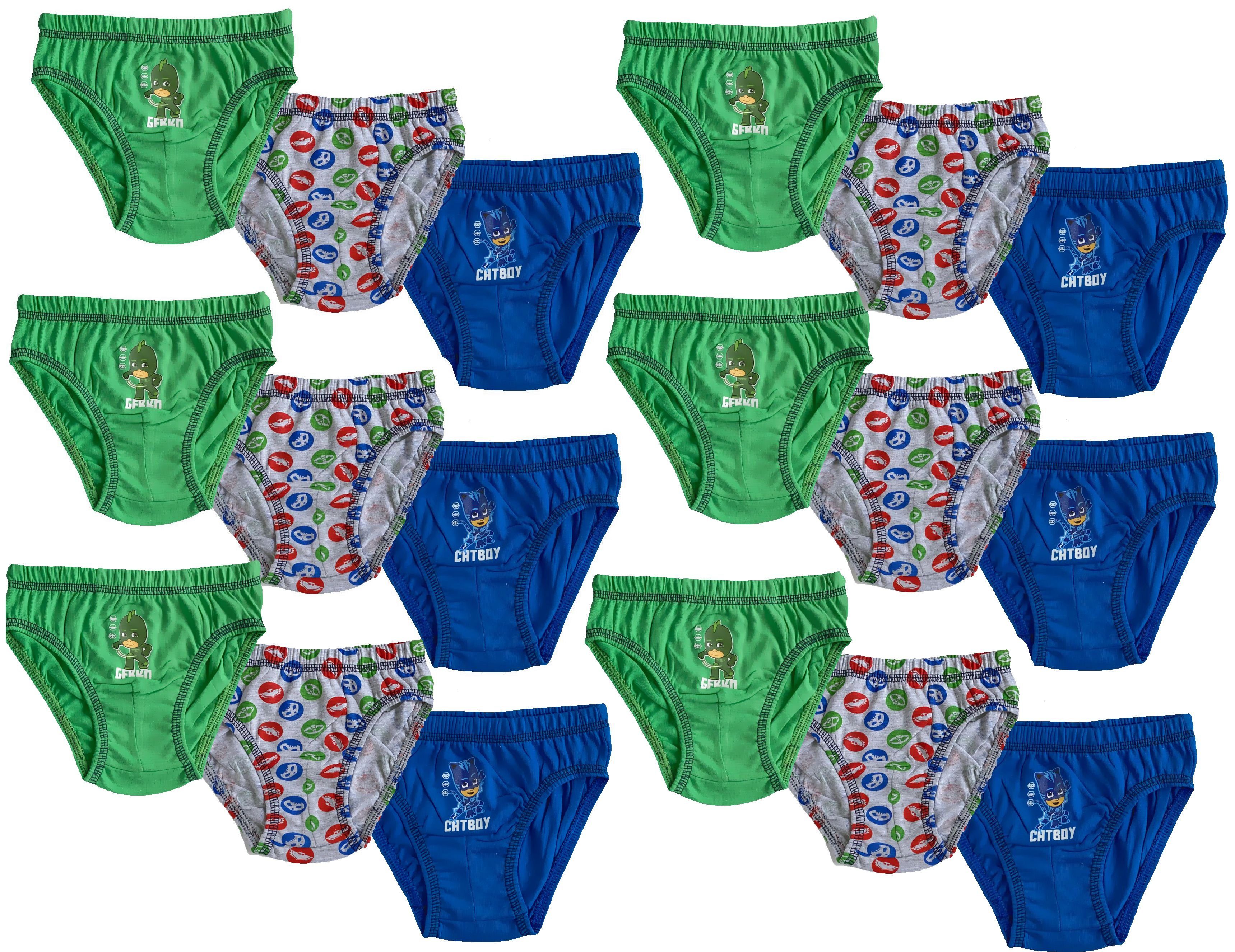 Slip PJ MASK Schlafanzug Helden 18 X Unterhosen für Jungen Kinder Unterwäsche Slips Schlüpfer Gr. 98 104 110 116 128 Set für 3 4 5 6 8 10 Jahre