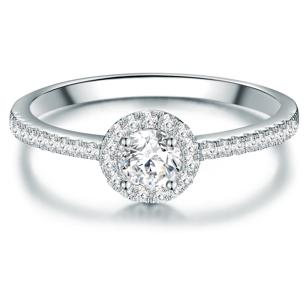 Trilani Silberring Verlobungsring aus 925 Sterling günstig online kaufen