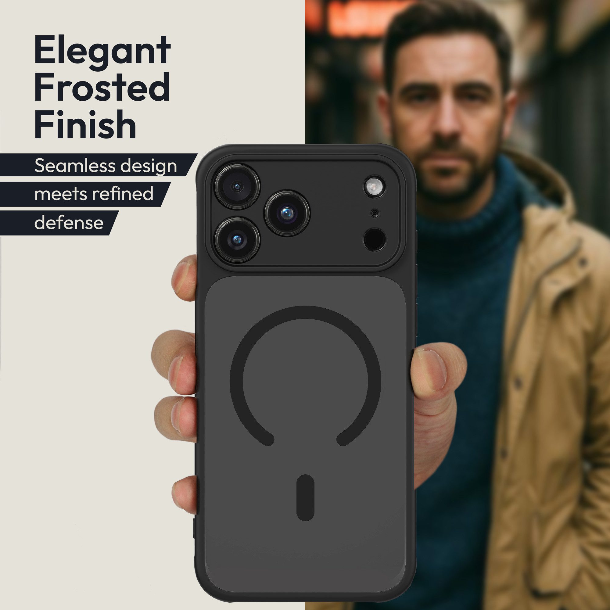 Oakshield Smartphone-Hülle Hülle für Apple iPhone 17 Pro Handyhülle transparent, Schutzhülle stoßfest mit Kameraschutz - Case