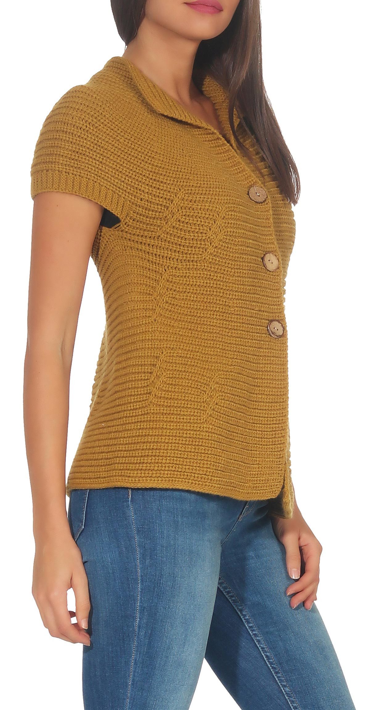 malito more than fashion Strickweste malito Damen Strickweste mit Knöpfen 5 günstig online kaufen