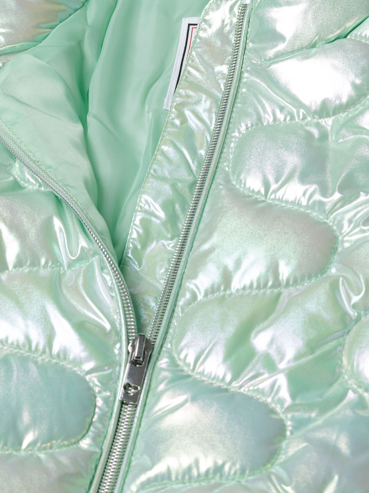 MINOTI Steppjacke für Mädchen mit Stehkragen Perlmutt-Schimmer – Bild 4 von 5
