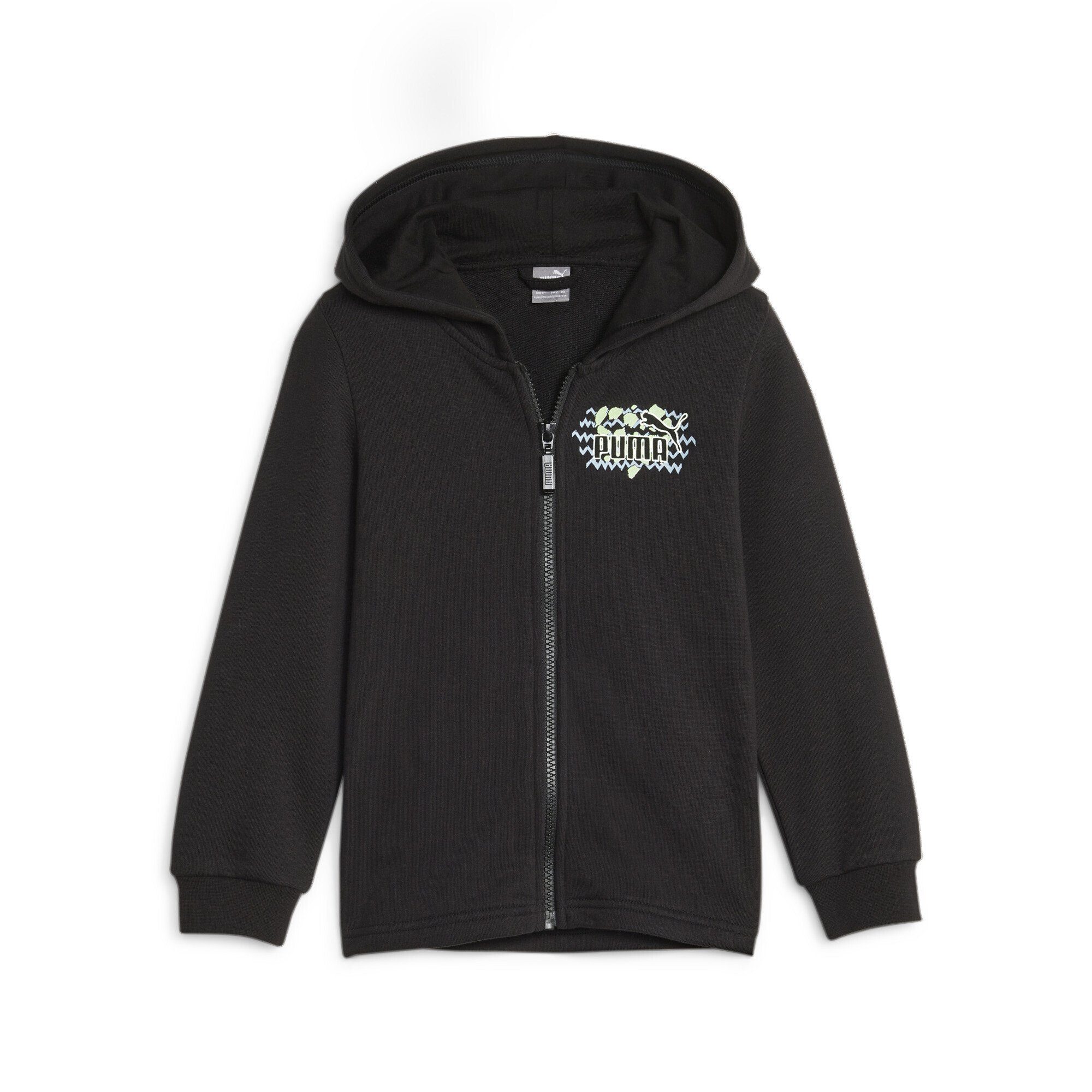 Hoodie Match Jugendliche Essentials Sweatshirt Mix PUMA Full-Zip Black