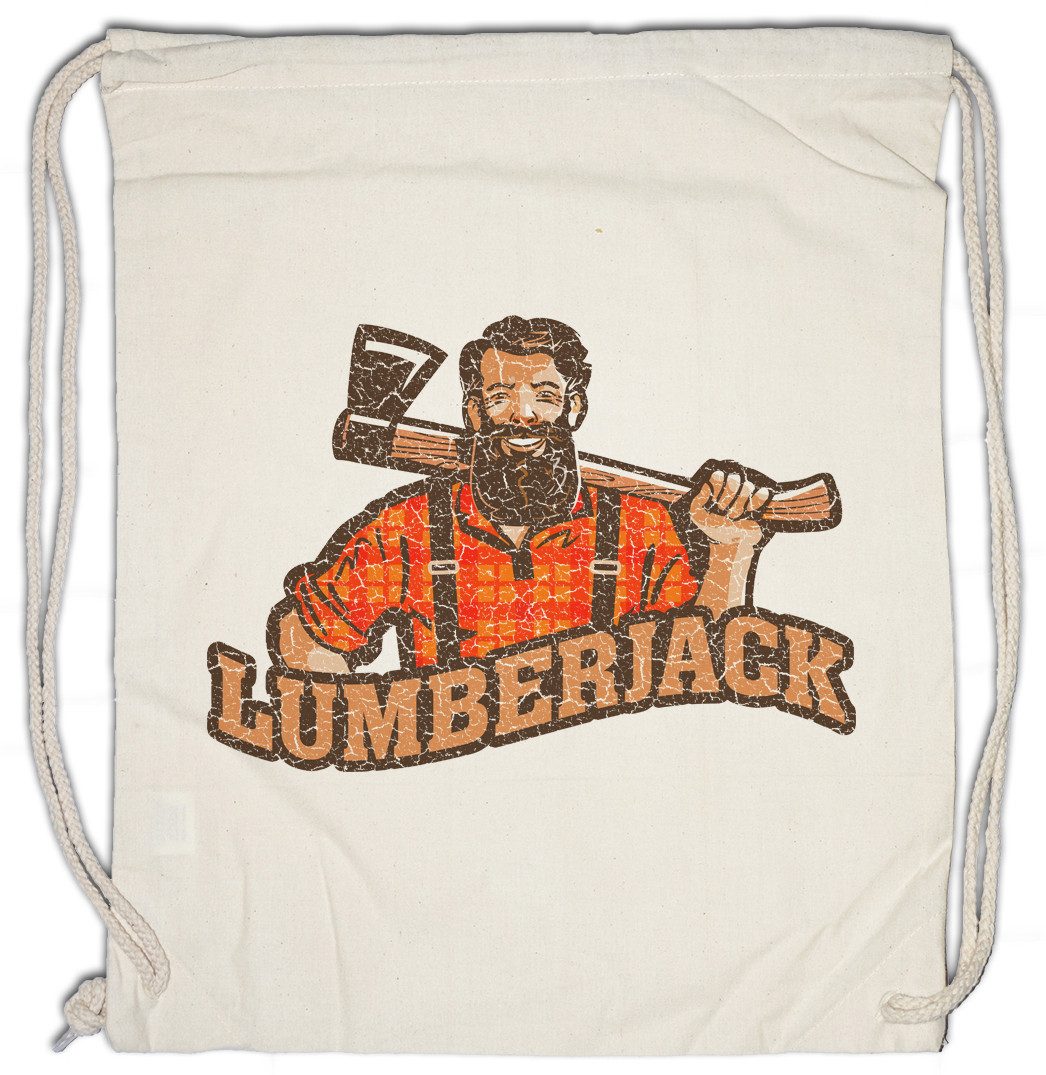 Turnbeutel Lumberjack VI Turnbeutel Holzfäller Axt Waldarbeiter Förster Logger