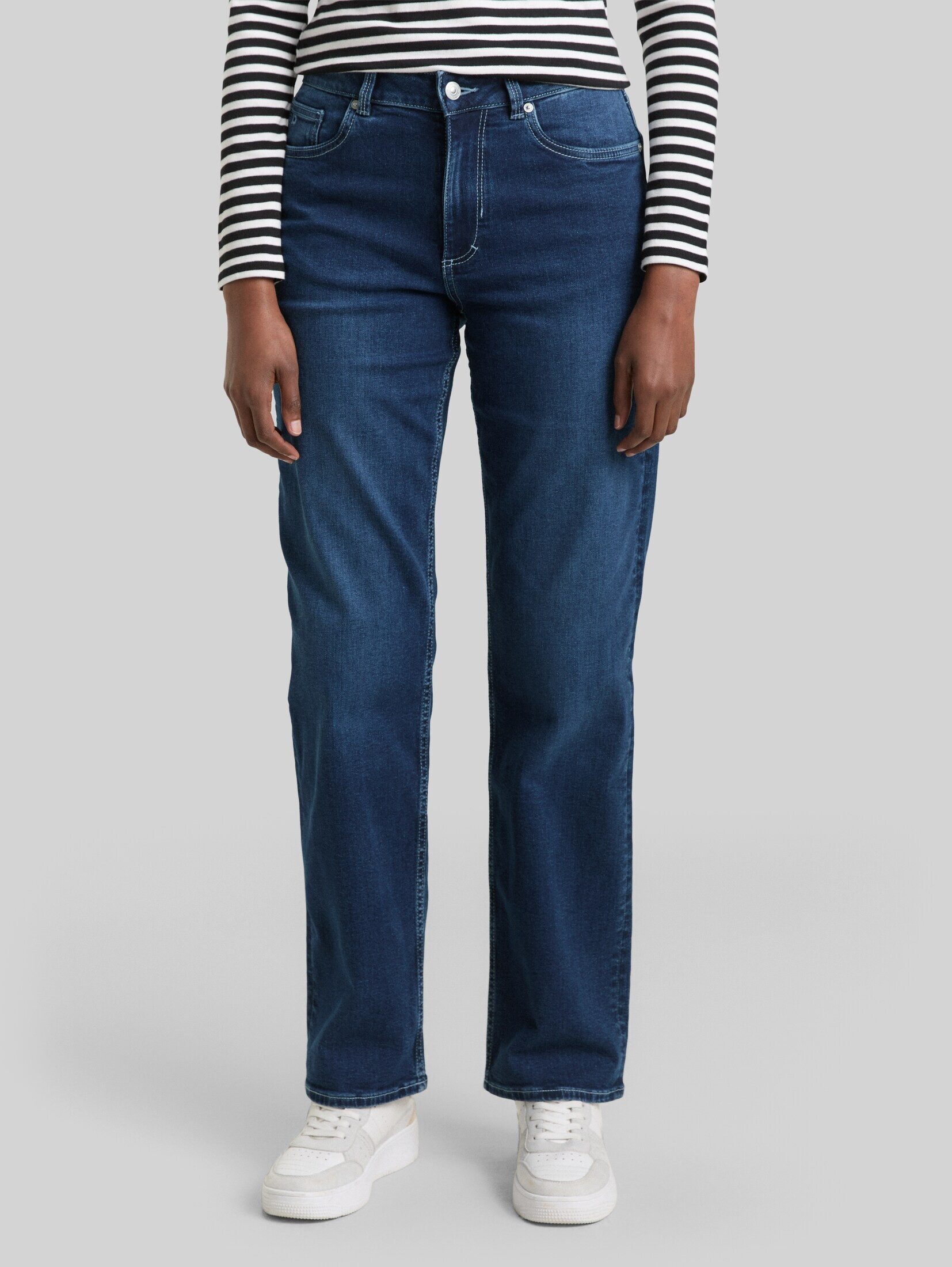 TOM TAILOR Denim Straight-Jeans Jeanshosen TTELLA STRAIGHT Jeans