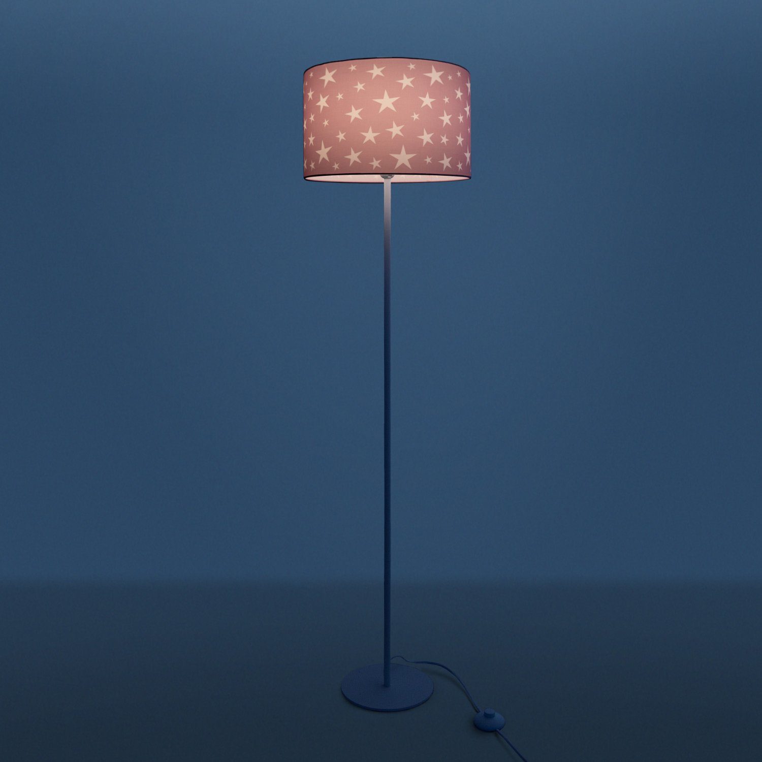 Paco Home Stehlampe Capri Kinderzimmer, Deko Kinderlampe LED Sternen-Motiv, 315, Leuchtmittel, ohne Stehleuchte E27