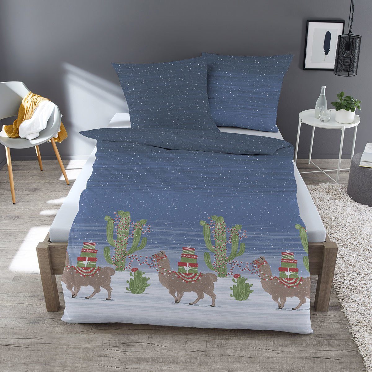 TRAUMSCHLAF Bettwäsche Kamel, Biber, 2 teilig