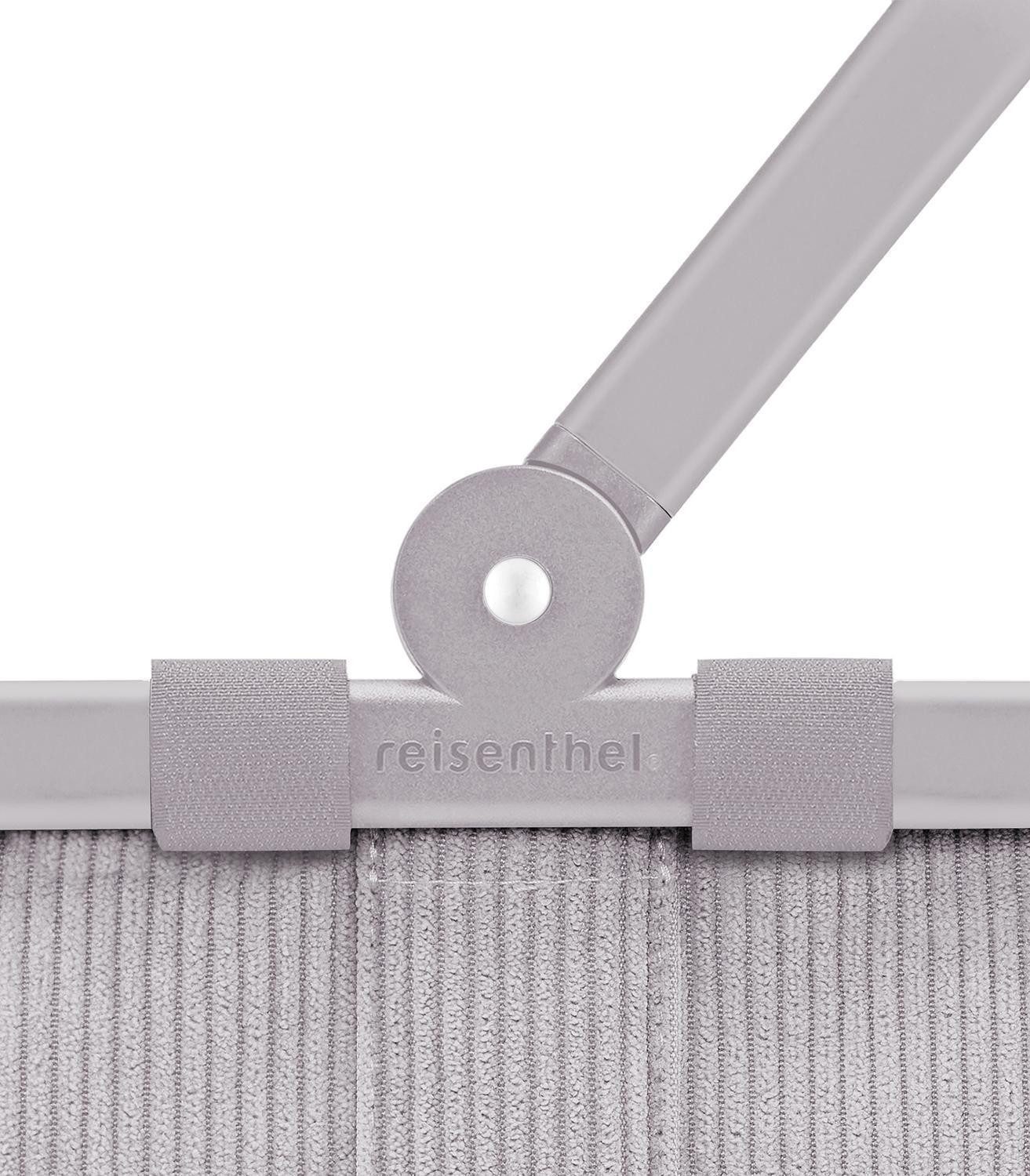 REISENTHEL® Einkaufskorb CARRYBAG XS GREY, Grau, Cordoptik, Polyester, 5 l, Aluminium, Faltbar, mit Griff, Wasserabweisend