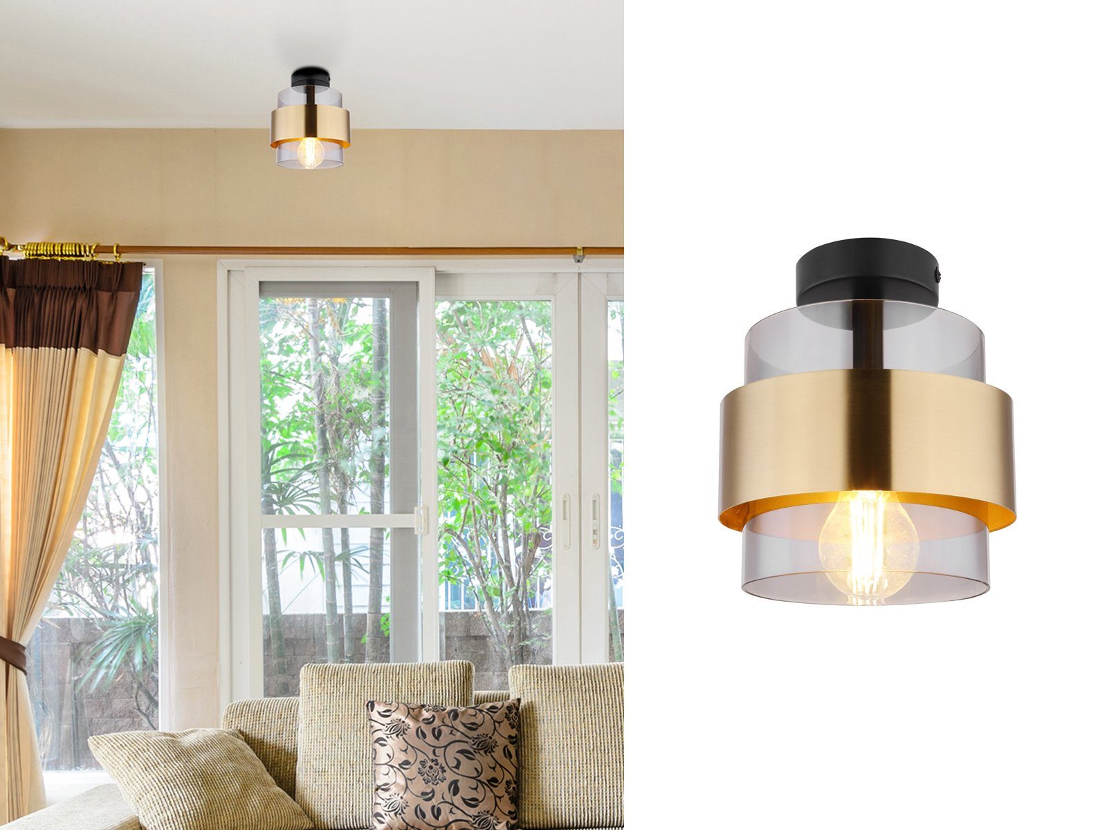 GLOBO LIGHTING LED Deckenleuchte, Leuchtmittel stufenweise günstig online kaufen