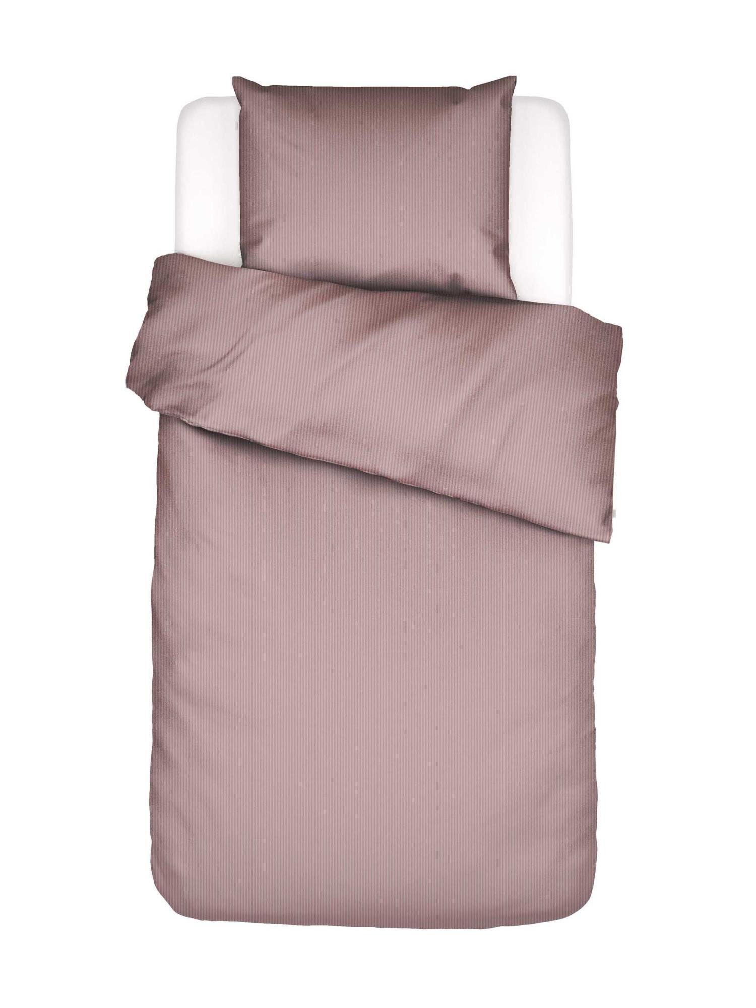 Essenza Bettwäsche Essential Satin, Satin, 2 teilig, Uni-Streifen