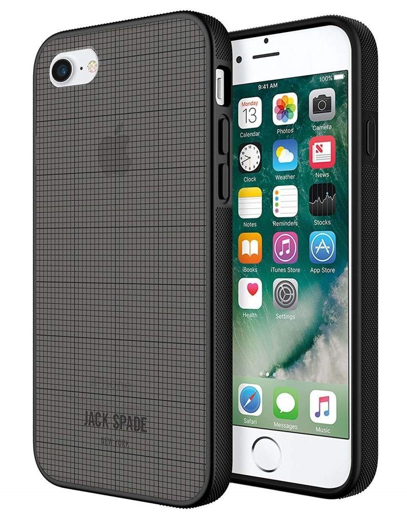 KATE SPADE NEW YORK Smartphone-Hülle Kate Spade Jack Spade New York Graph Check Cover Hard-Case Schutz-Hülle Bag für Apple iPhone 7 8 SE 2020 2. Generation 11,94 cm (4,7 Zoll), Dünn und leicht