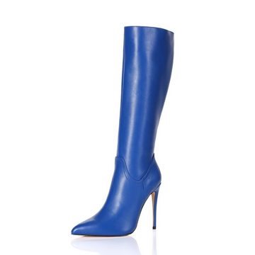 Giaro Giaro Mila Blau Blue Matte Stiefel High-Heel-Stiefel Vegan
