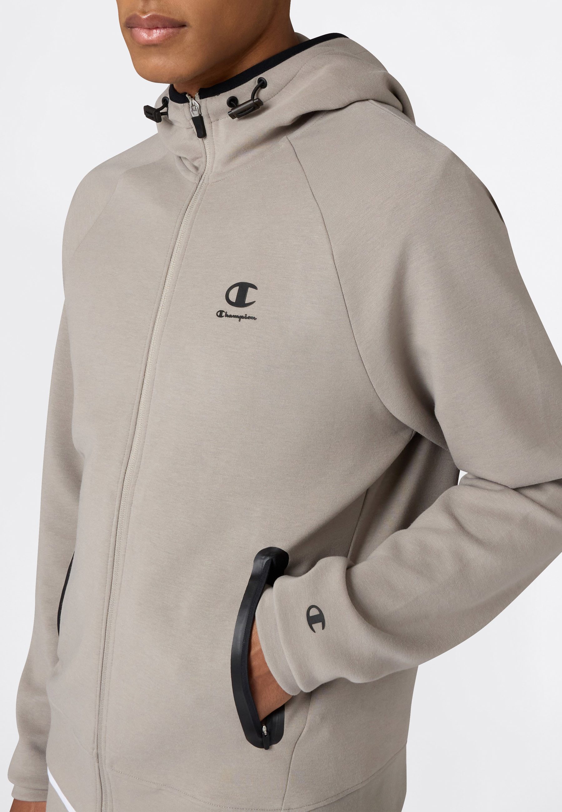 Champion Windbreaker C-TECH Interlock Hooded Full Zip Sweatshirt