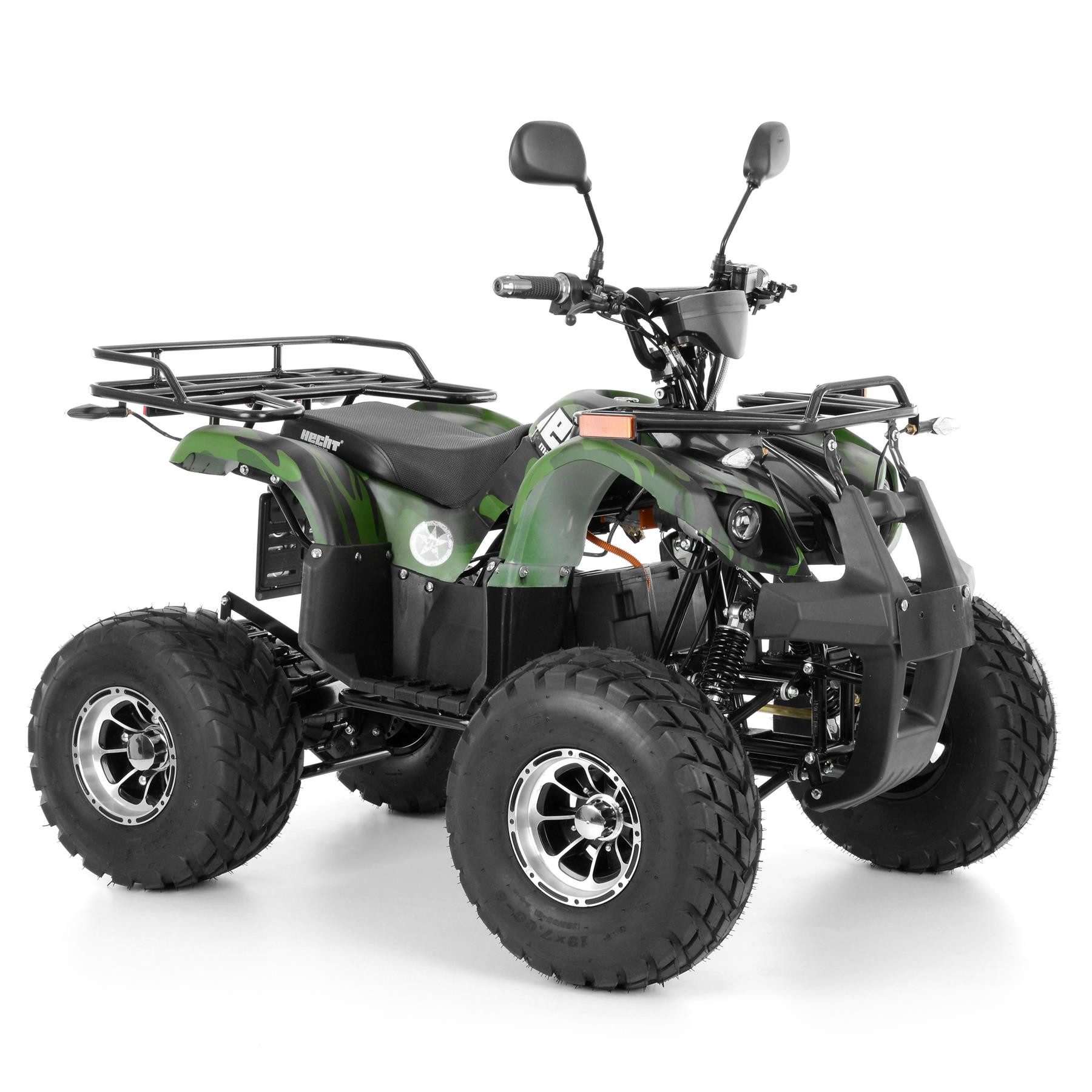 Hecht E-Quad mit Straßenzulassung 56155, 40 km/h, 1200W, 72V/20Ah Akku, 46km Reichweite, Anhängerkupplung