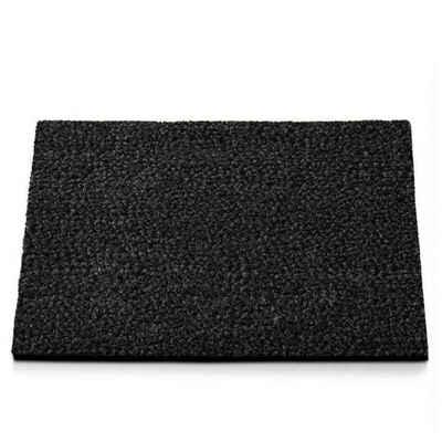 Fußmatte Premium-Kokosmatte Schwarz, Erhältlich in vielen Größen, Floordirekt, rechteckig, Höhe: 17 mm, Stärke: 17 mm
