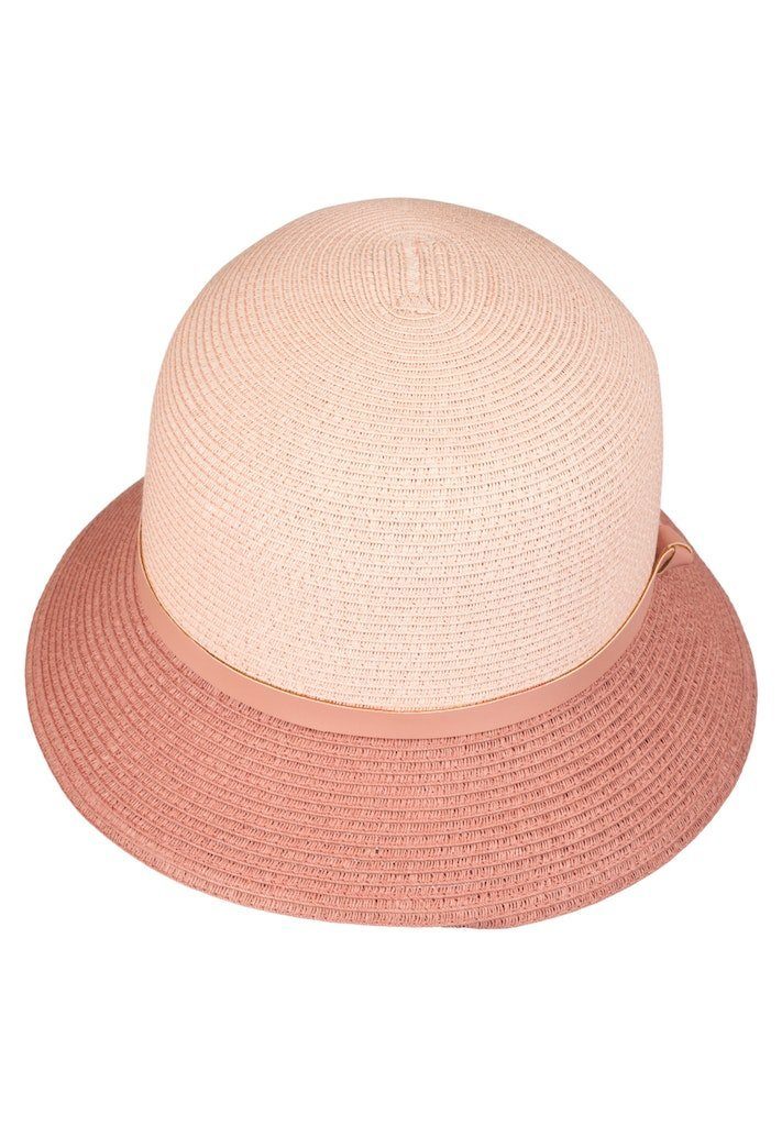 0890-indigo Strohhut Bucket Loevenich Hat