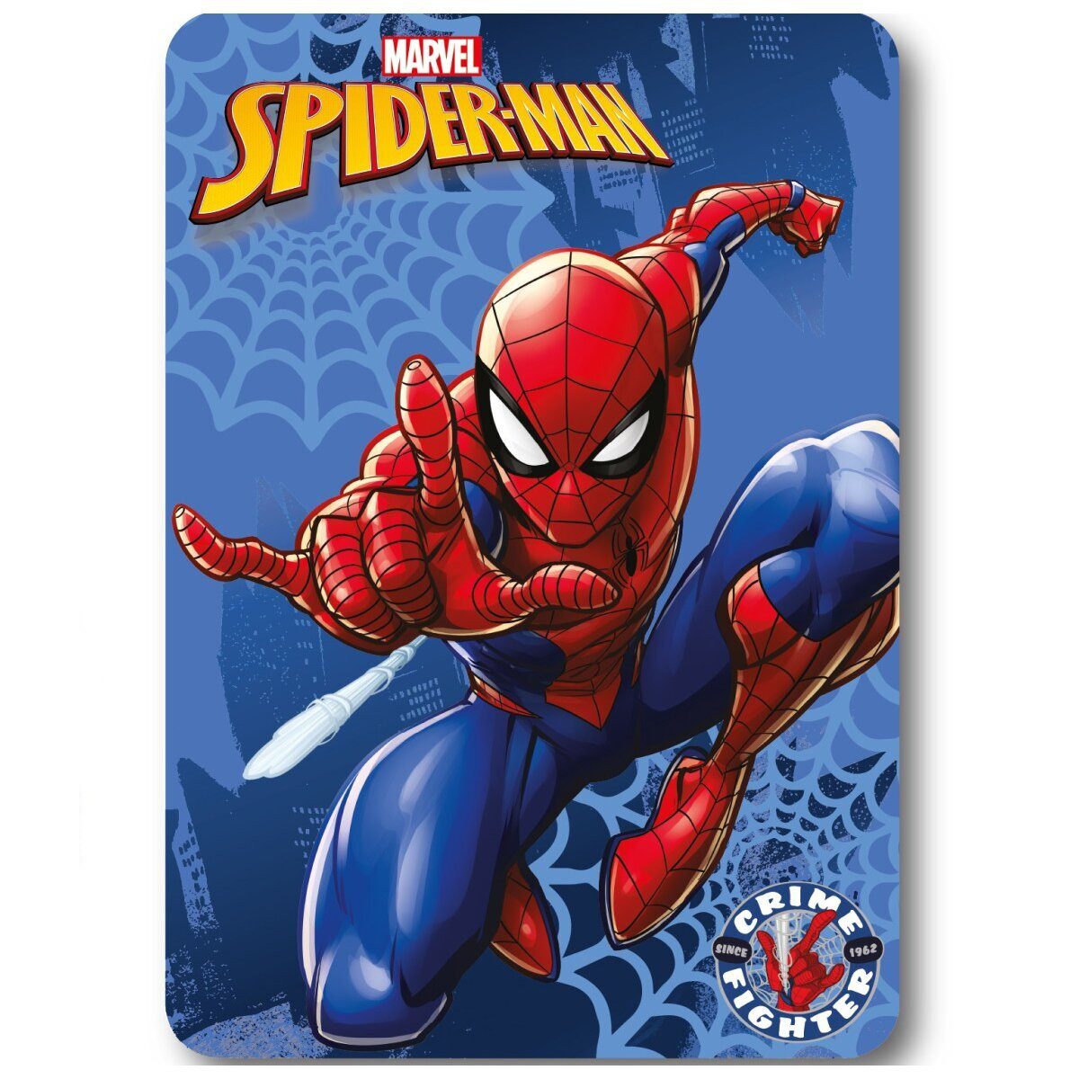 Wohndecke Spiderman Fleecedecke 100x140cm Watching Eyes, Spiderman, Geschenkidee für Mädchen und Jungen