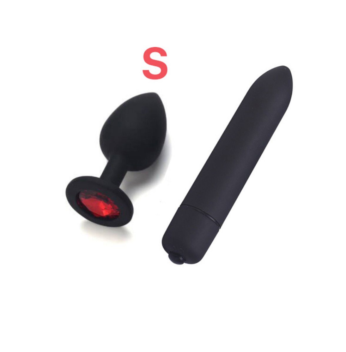 Butt Schmuckstein Anal Anal Analplug TPFSecret - für Männer, Juwel S Set, Vibrator Set und Frauen Plug + mit 2-tlg., Größe Kristall