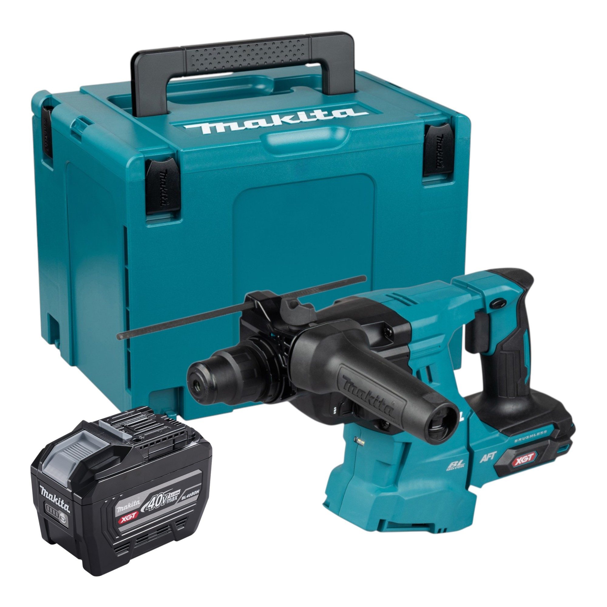 Makita Schlagbohrmaschine HR 011 GE101 Kombihammer 40 V + 1x Akku 8,0 Ah + Makpac - ohne Lader