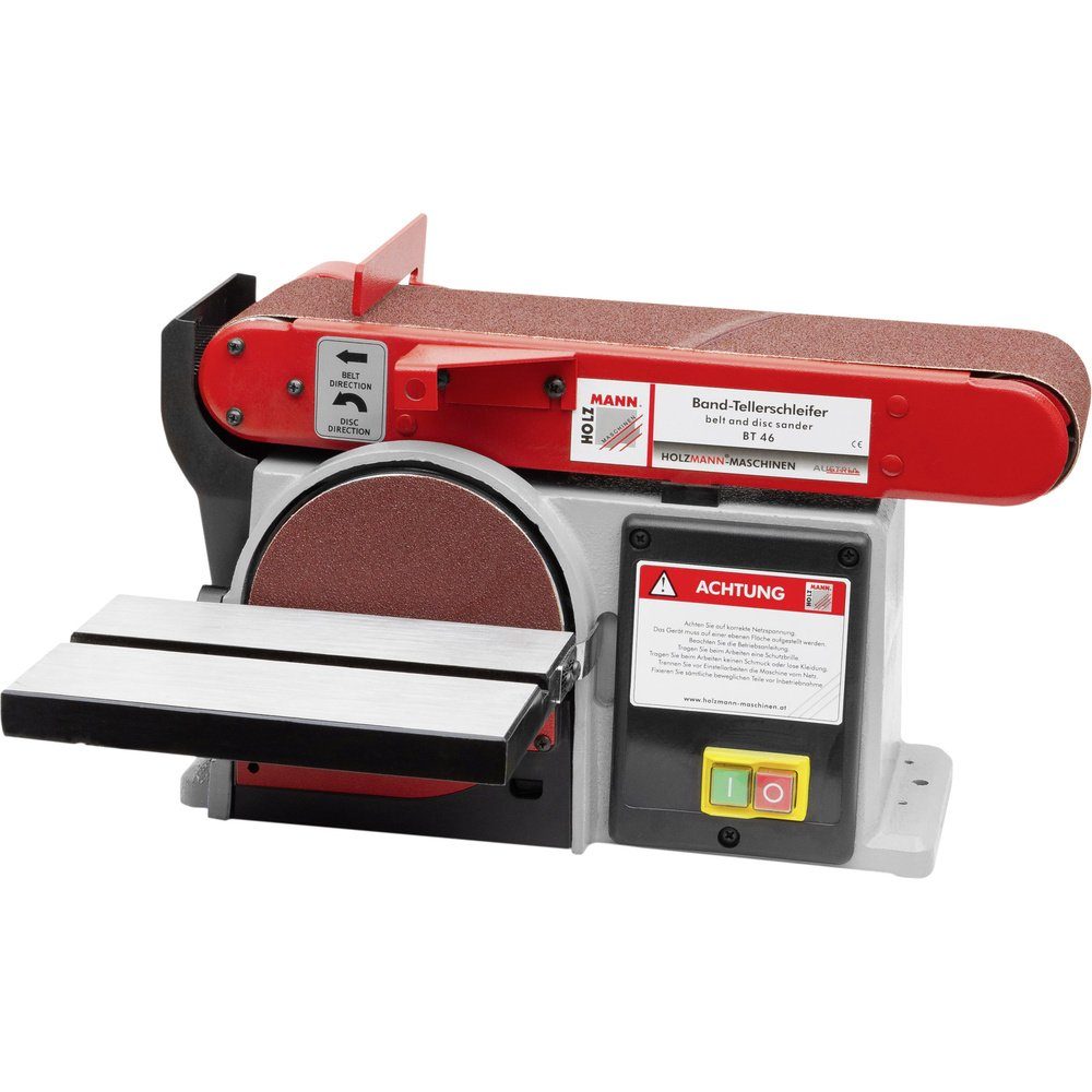 Holzmann Multischleifer Holzmann Maschinen BT46_230V Band- und Tellerschleifer 250 W 150 mm