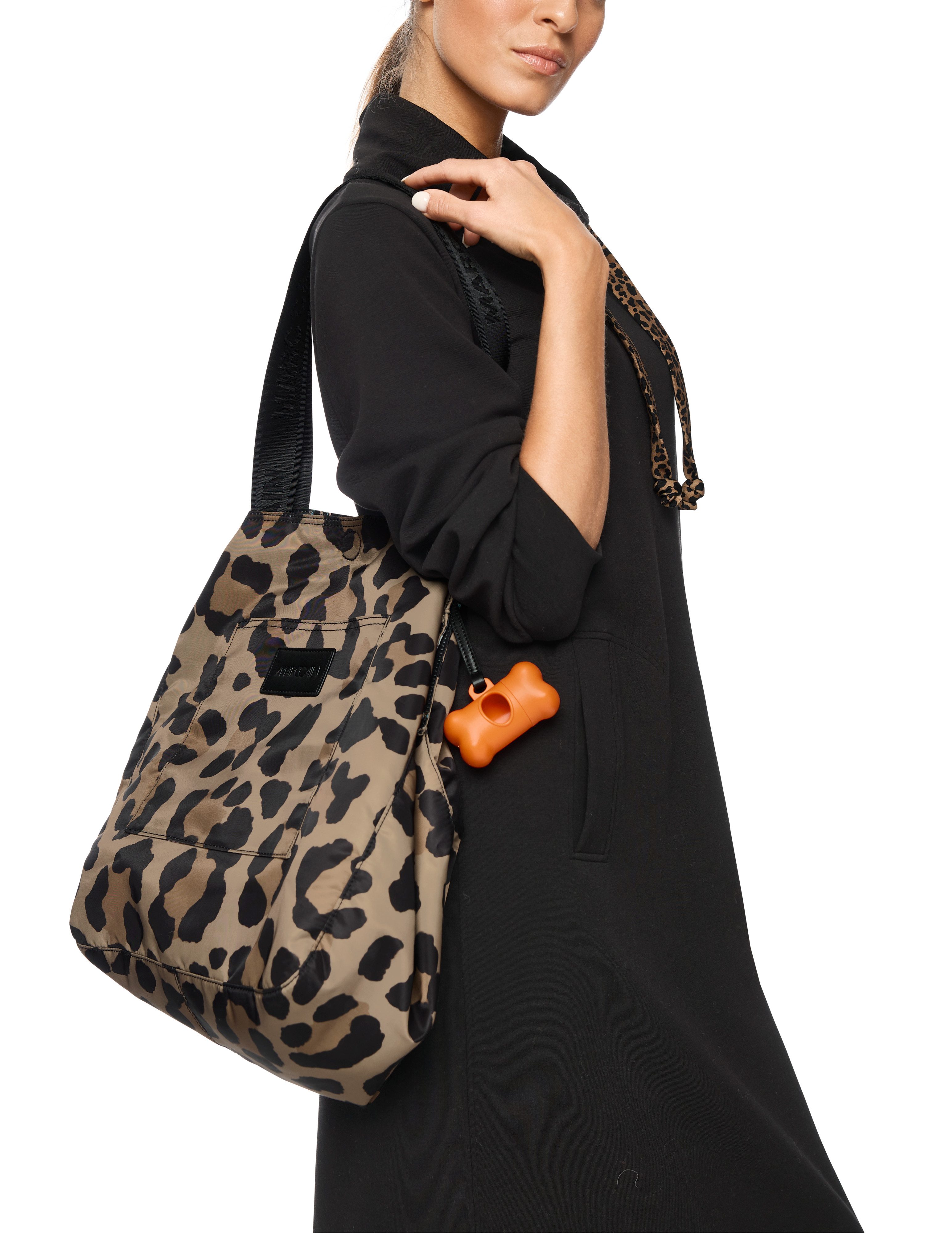 Marc Cain Shopper Sports Dodgy Dogs, Handtasche, Schultertasche mit Leo-Mus günstig online kaufen