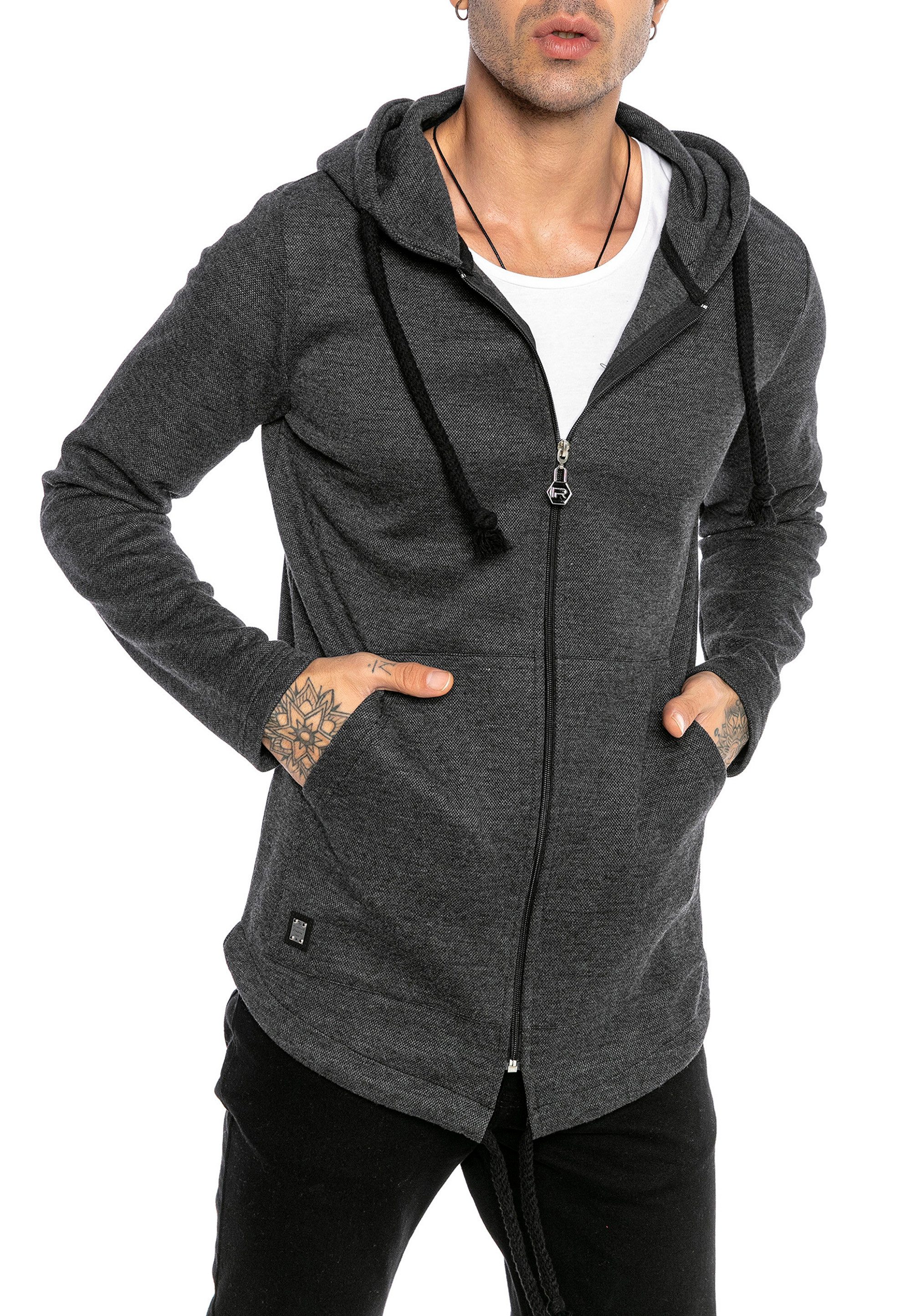 RedBridge Kapuzensweatjacke mit minimalistischem Design - Lässiger Zip-Hood günstig online kaufen