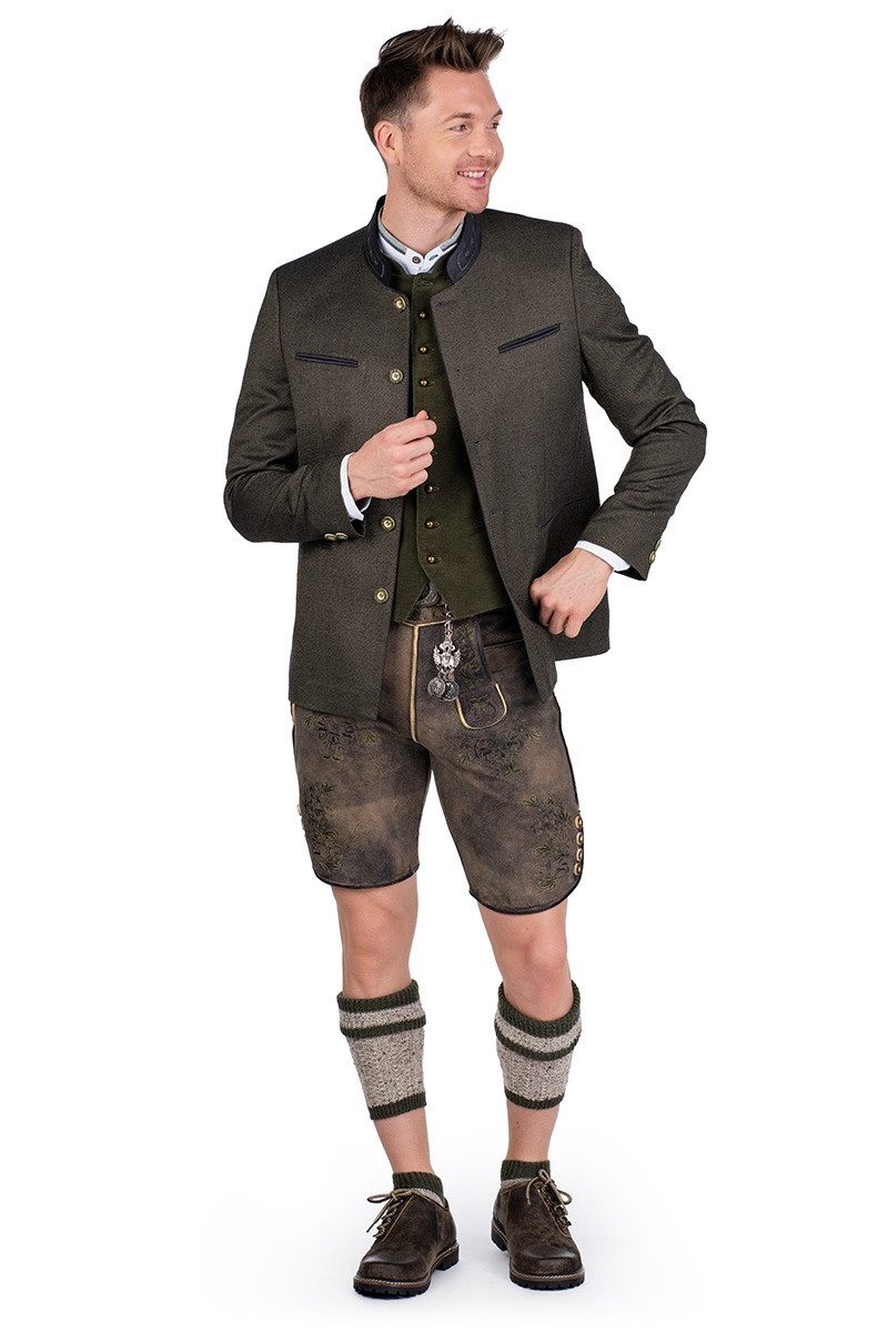 Gebr. Weis menswear Trachtenjanker Janker - ROSENHEIM - oliv