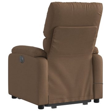 vidaXL Sessel Massagesessel mit Aufstehhilfe Braun Stoff (1-St)