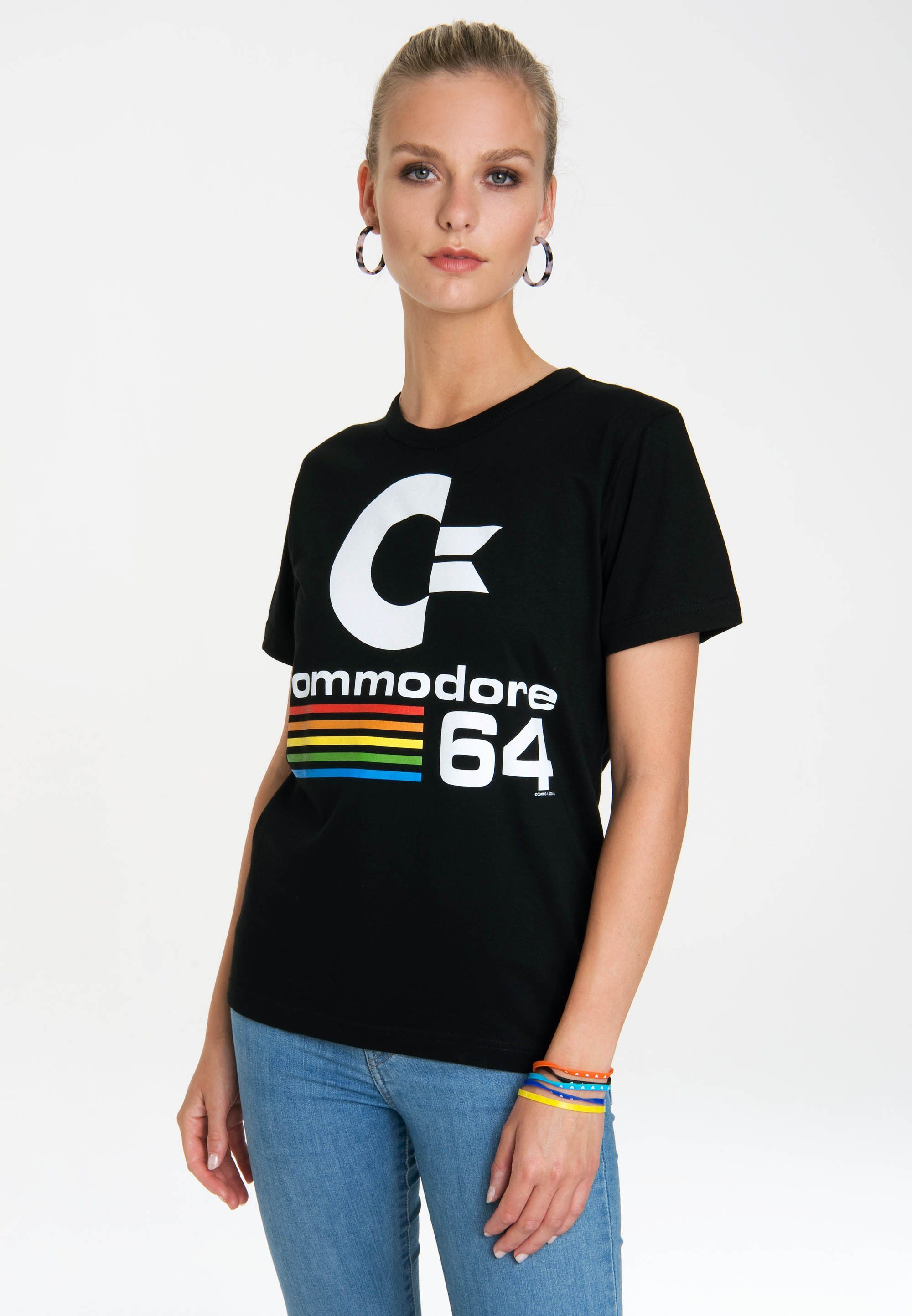 LOGOSHIRT T-Shirt Commodore C64 mit lizenziertem günstig online kaufen
