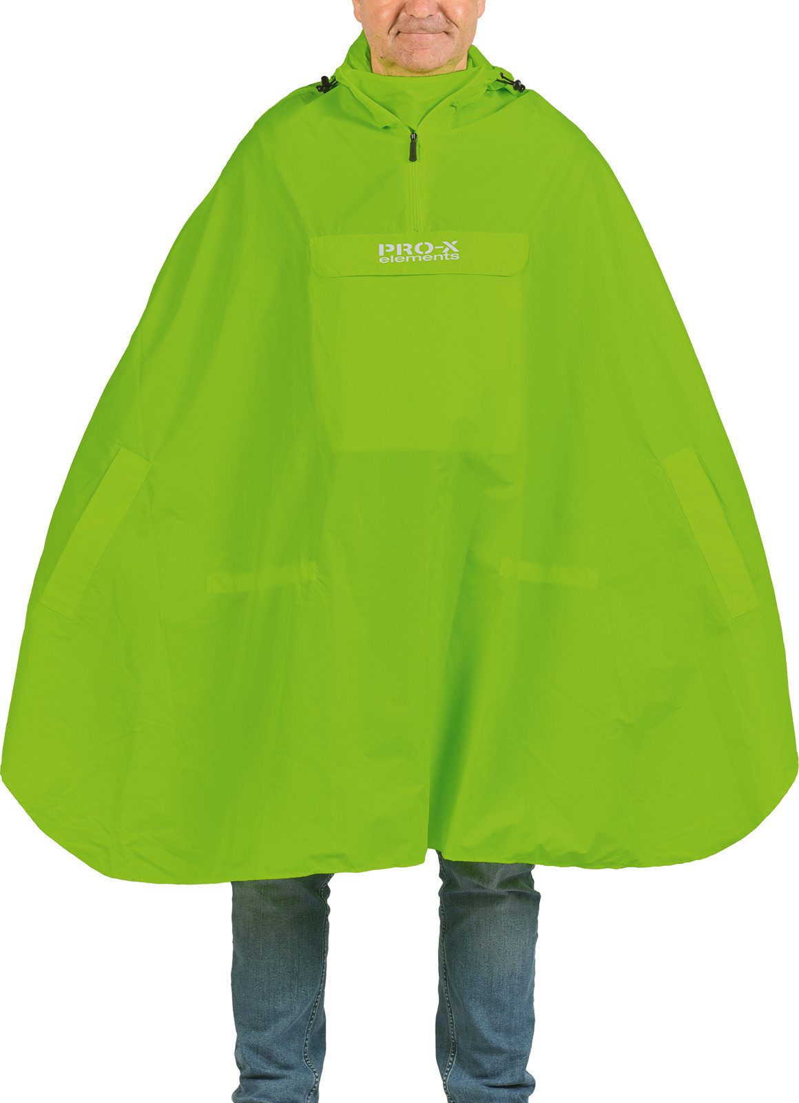 PRO-X ELEMENTS Regenponcho PASOFINO integrierte Packtasche