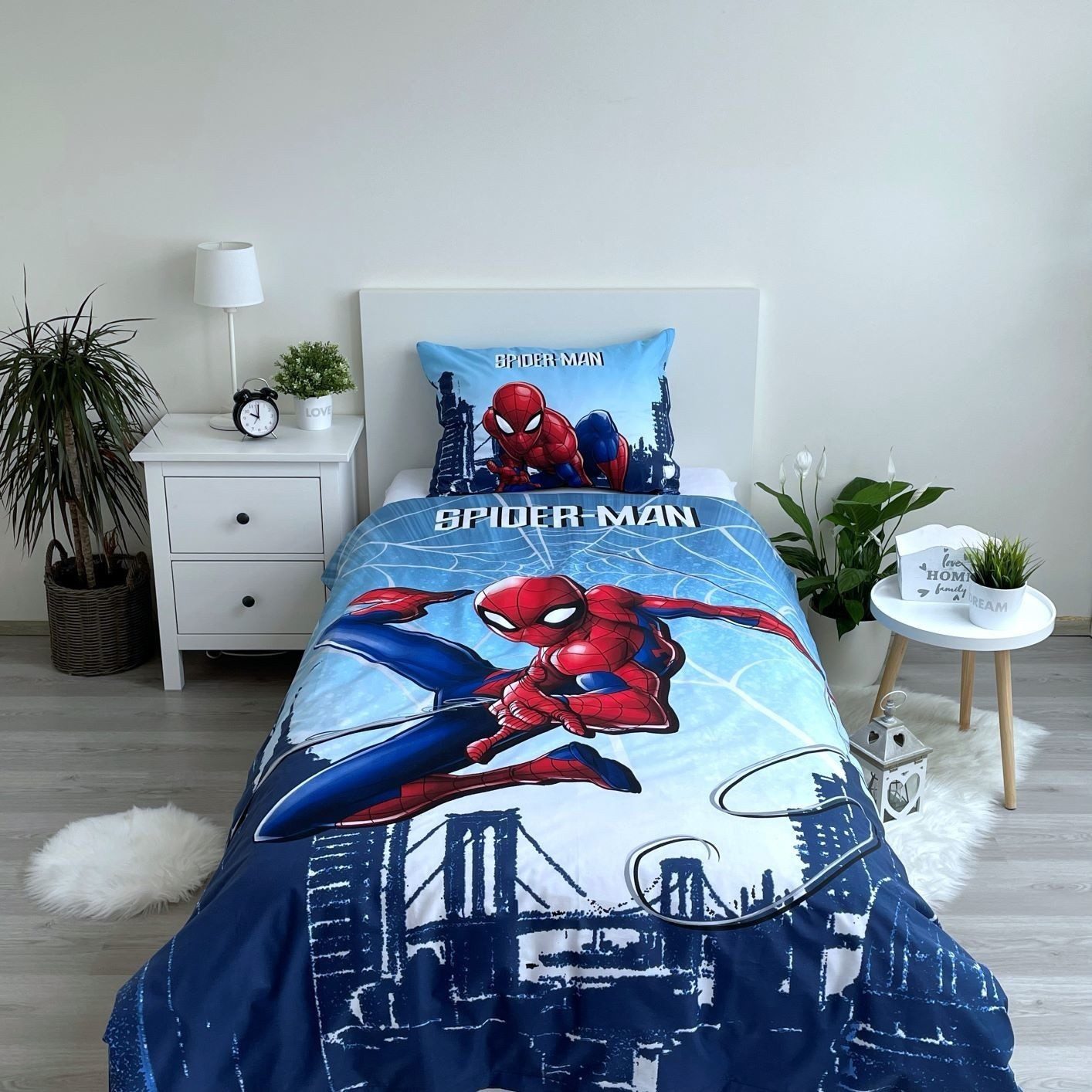 Spiderman Kinderbettwäsche Kuschelige Bettwäsche Baumwolle, 140x200 günstig online kaufen