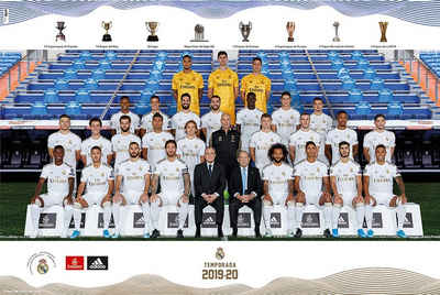 Grupo Erik Poster Real Madrid Poster Mannschaft Saison 2019/20 91,5 x 61 cm