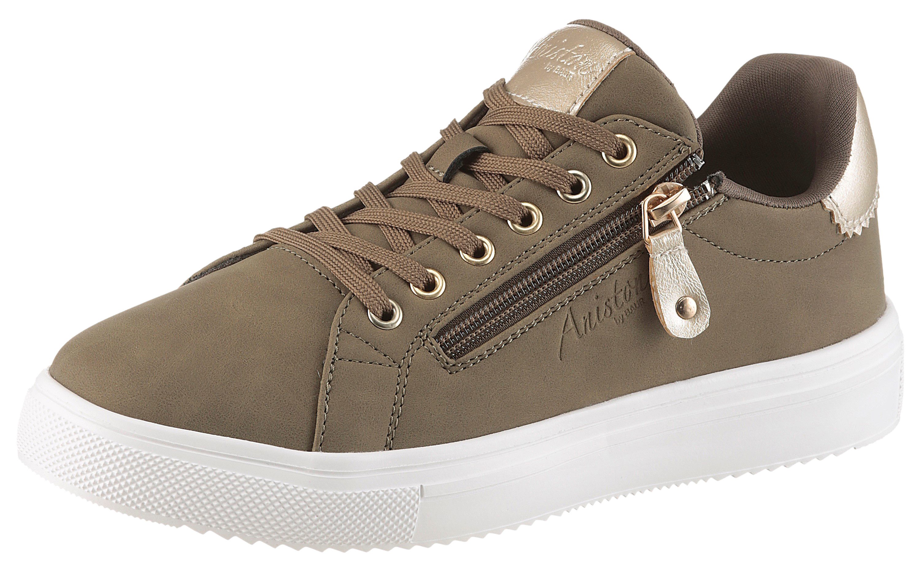 Aniston SHOES Sneaker Schnürschuh, Freizeitschuh mit Reißverschluss - NEUE KOLLEKTION