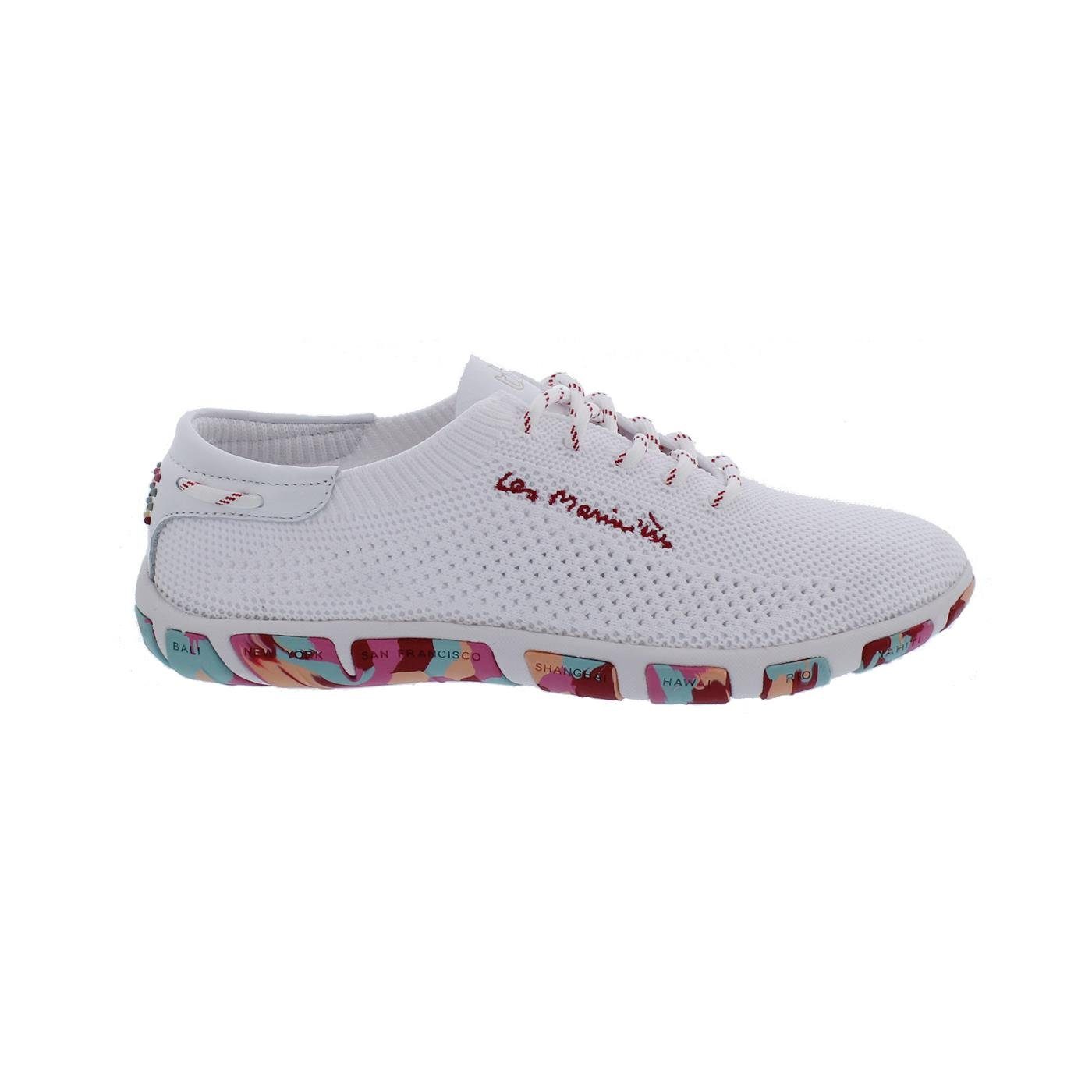 tbs TBS Jazaria Segelschuh, Tennis Knit Multico, Extra Blanc+Corail, Wechs Bootsschuh