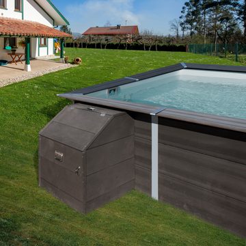 Gre Garten-Geräteschrank Technikraum, BxT: 80x60 cm, für Composite Pool