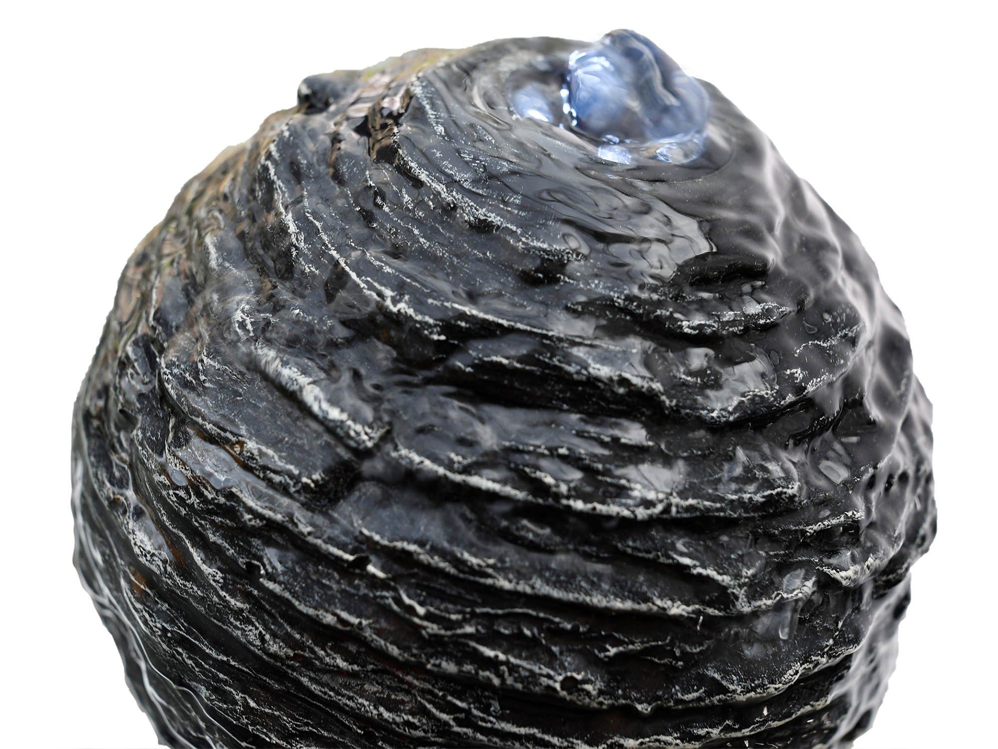 Köhko Gartenbrunnen Trophäe mit LED-Beleuchtung Wasserspiele für Outdoor + Indoor