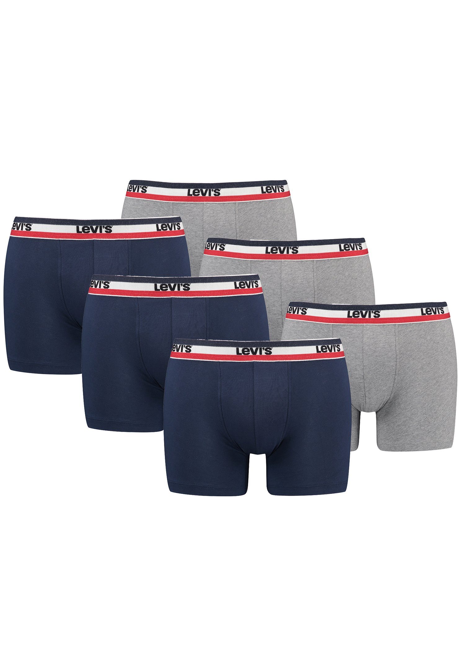 6er-Pack) 6er MEN CO Blues BRIEF BOXER Pack LOGO SPRTSWR 6-St., Levi's® Dress ORGANIC (Set, Boxershorts